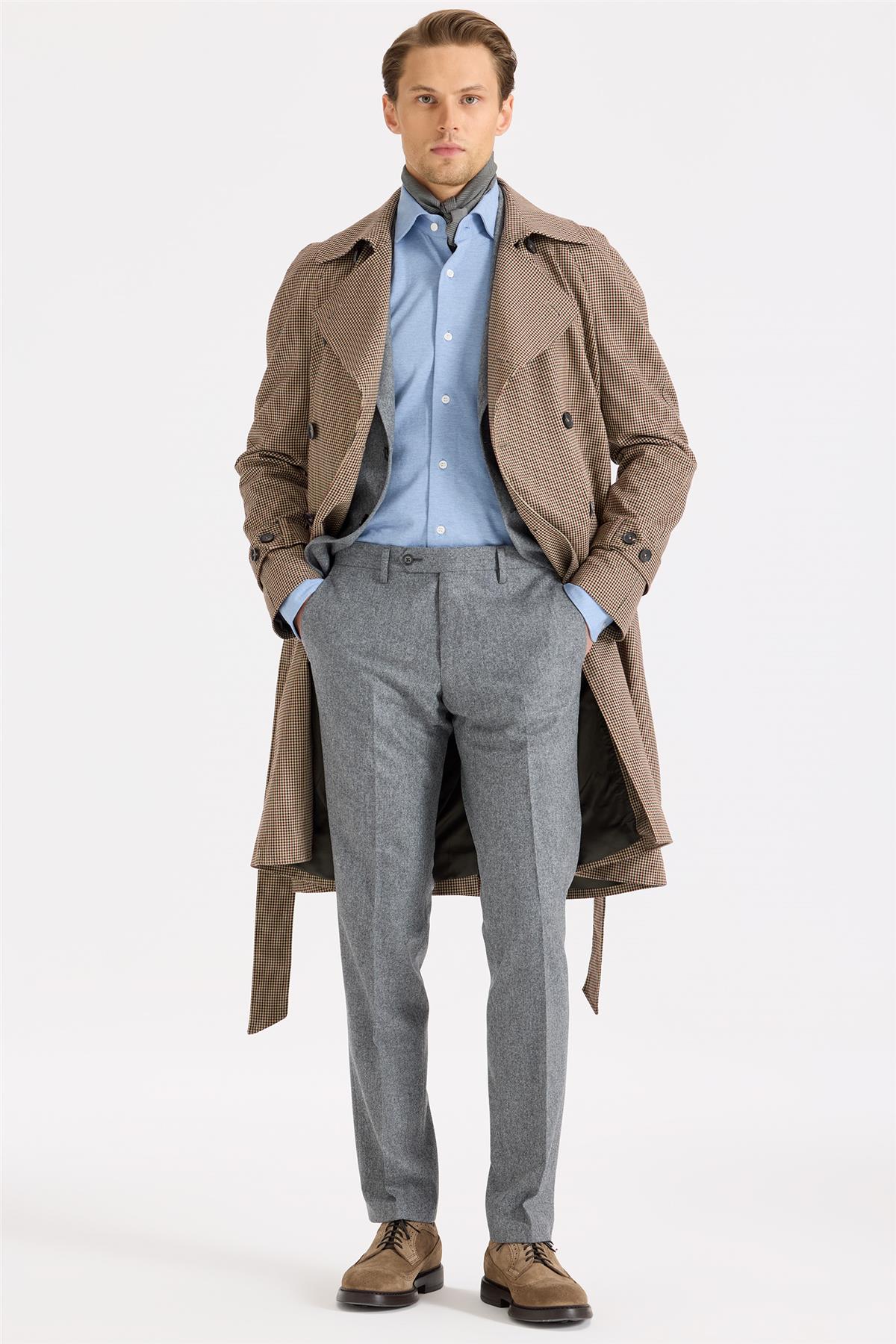 Bej Kruvaze Pardösü