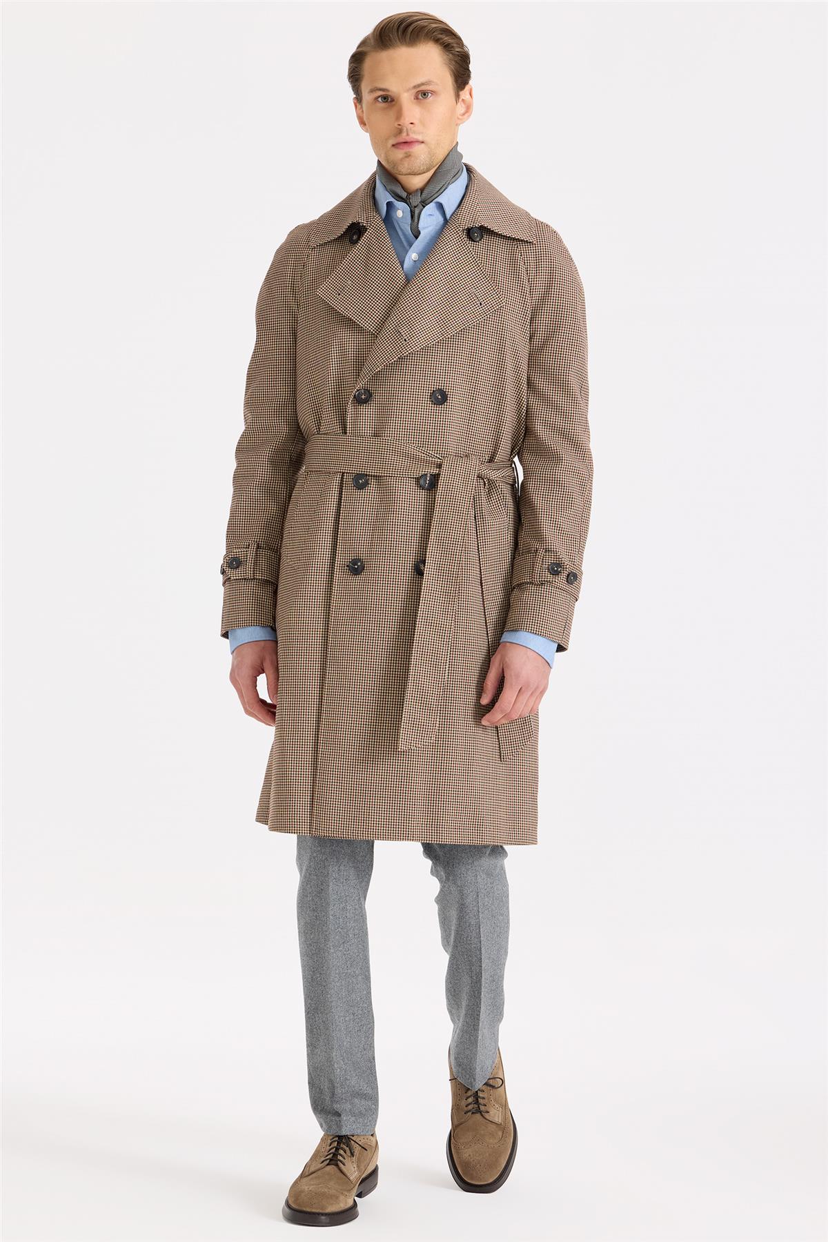 Bej Kruvaze Pardösü