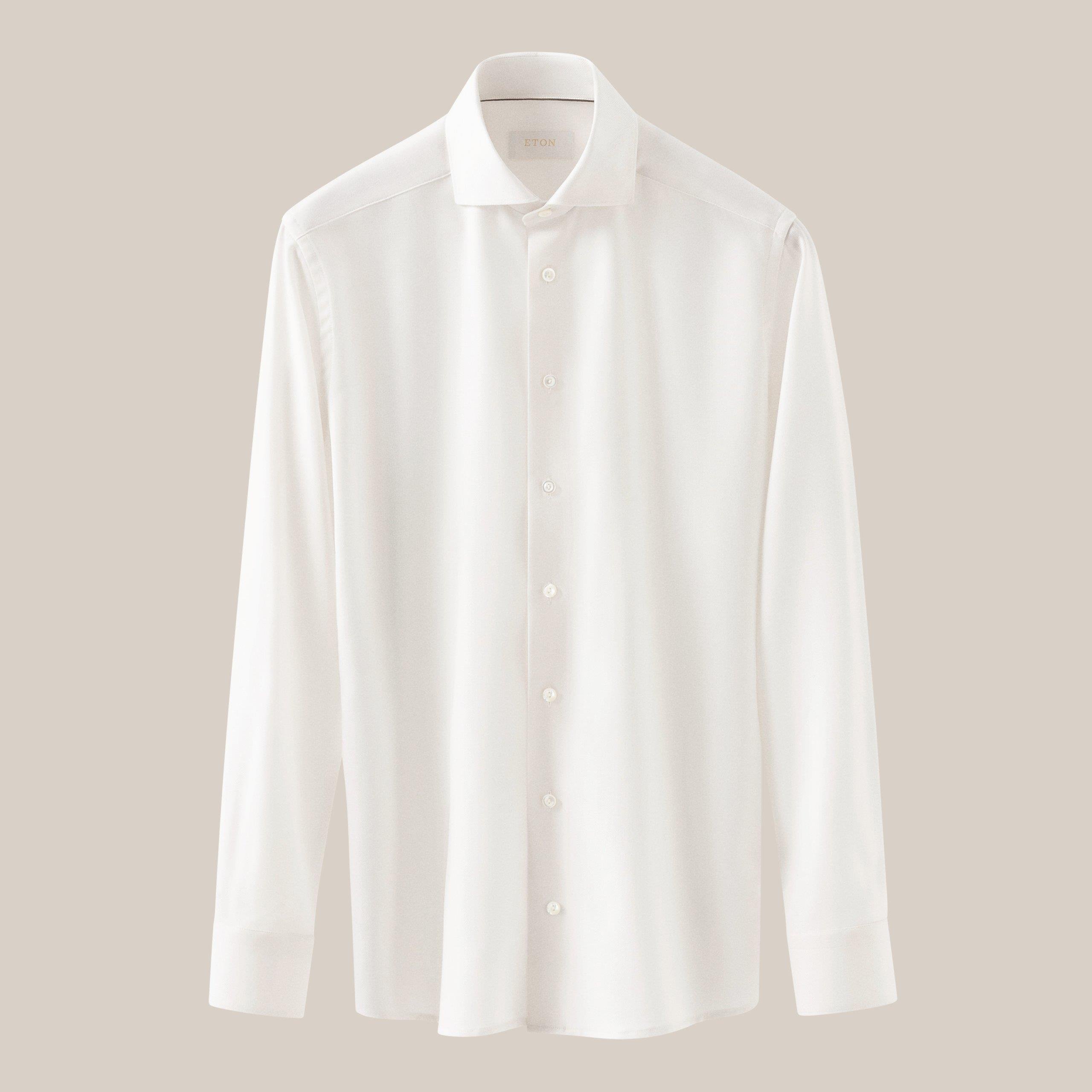 Bej Oxford Merino Yün Gömlek 