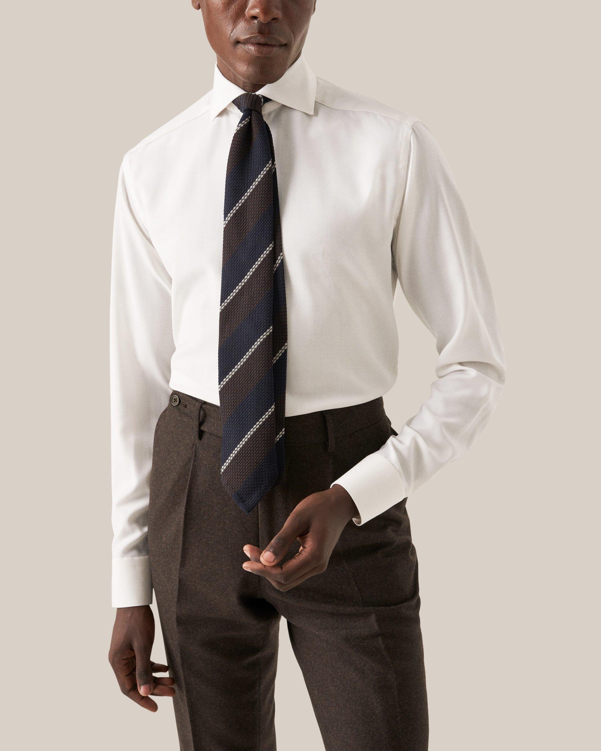 Bej Oxford Merino Yün Gömlek 