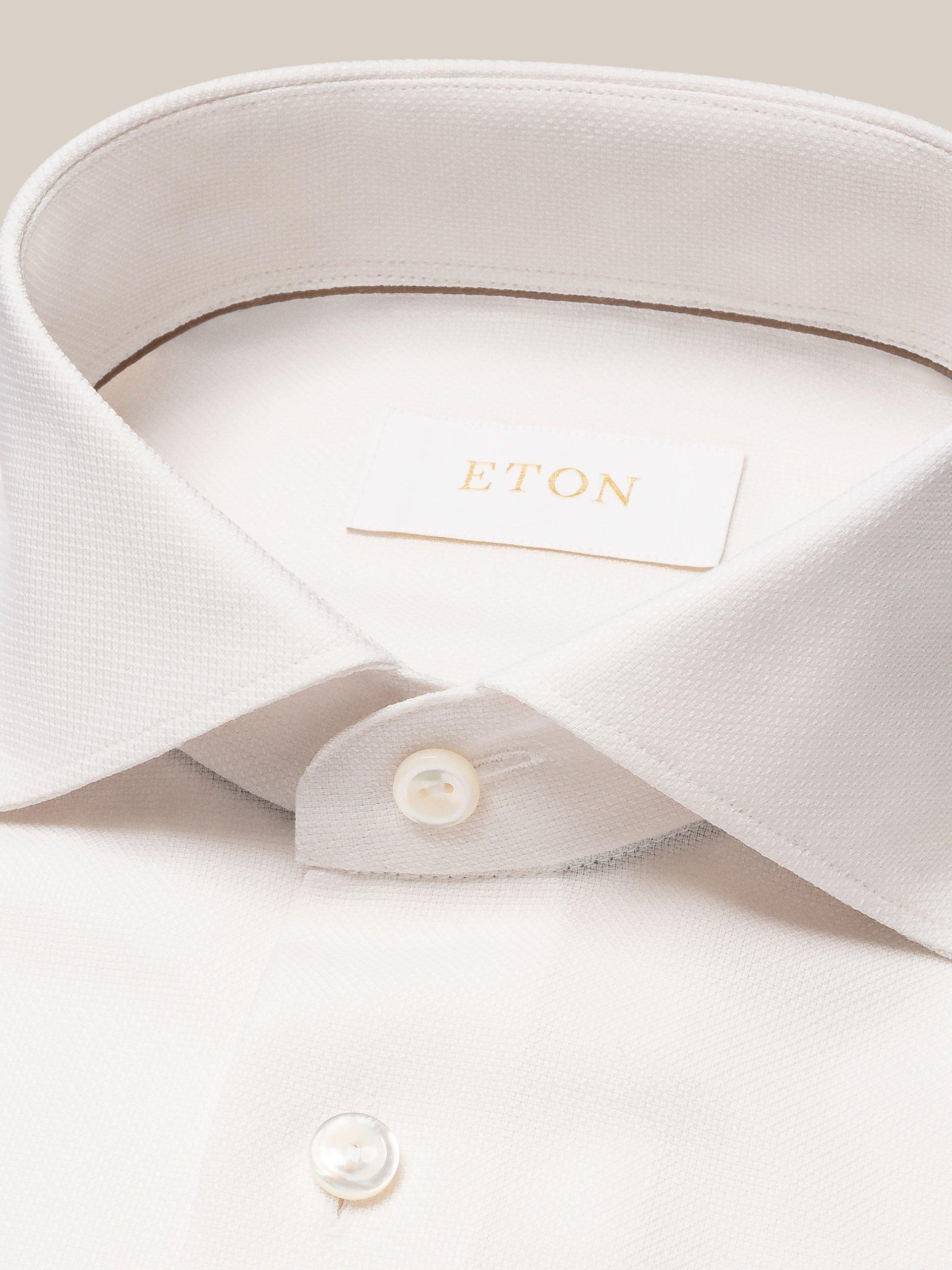 Bej Oxford Merino Yün Gömlek 