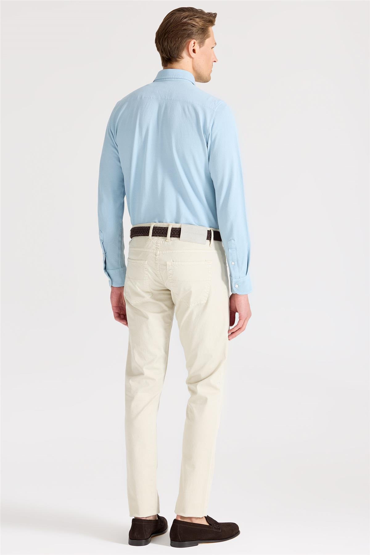 Bej Pamuk Chino Pantolon