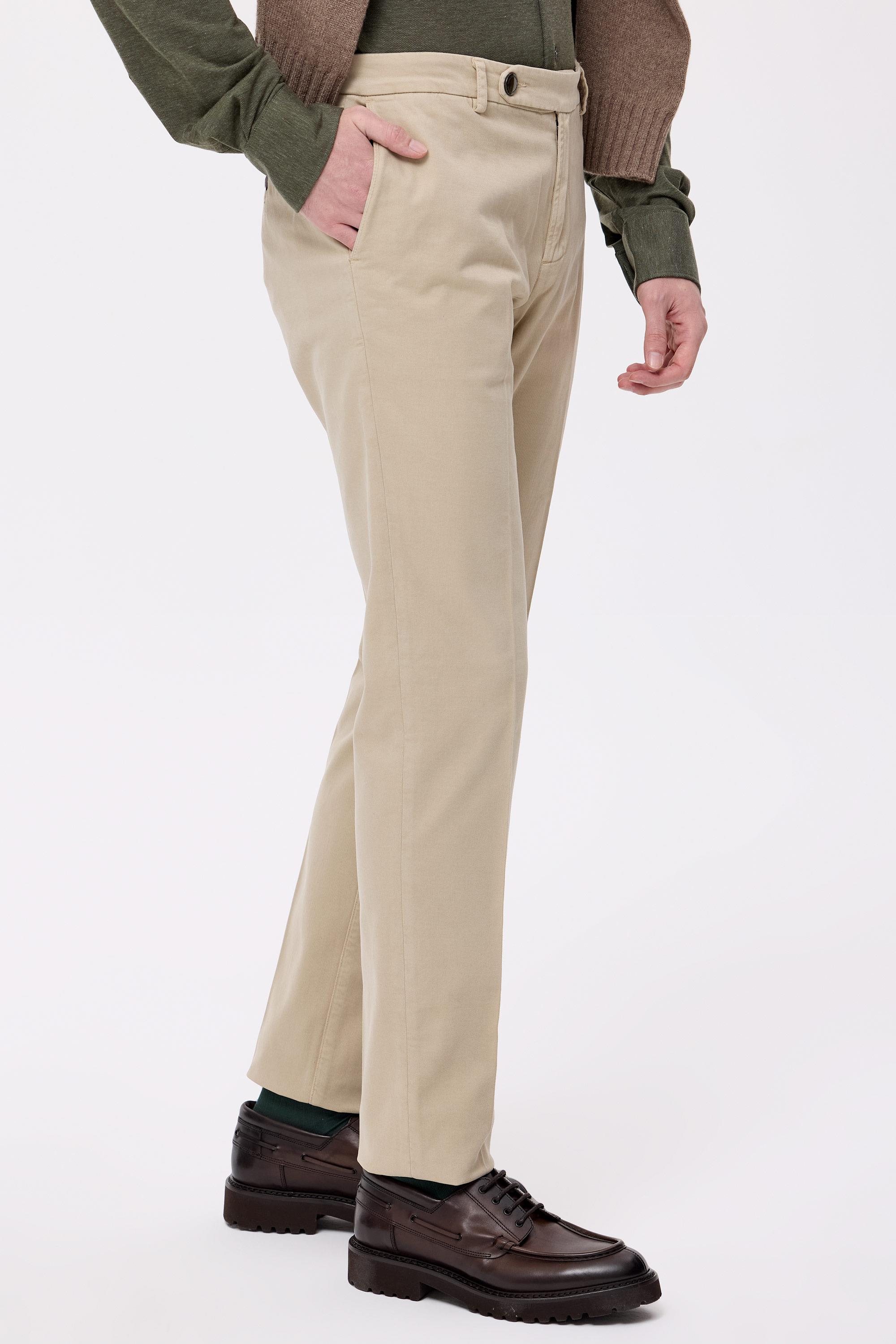 Bej Pamuk Kaşmir Chino Pantolon