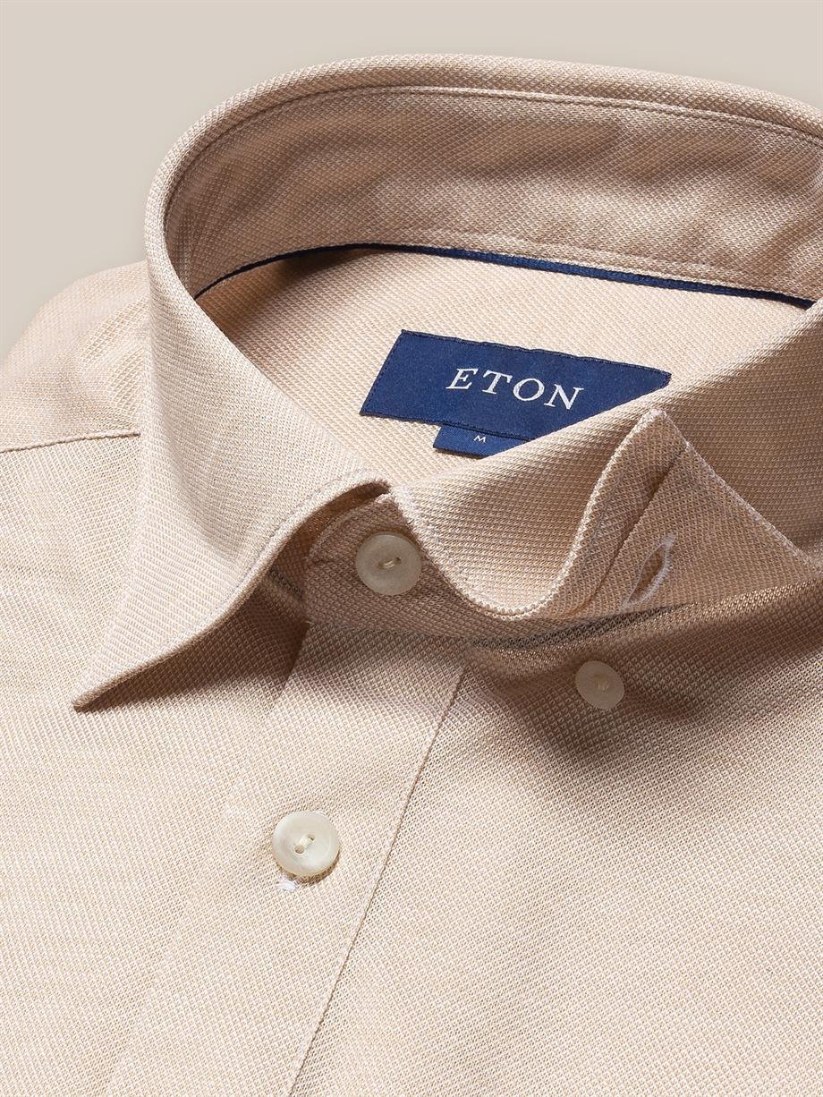 Bej Pike Kumaş Polo Gömlek