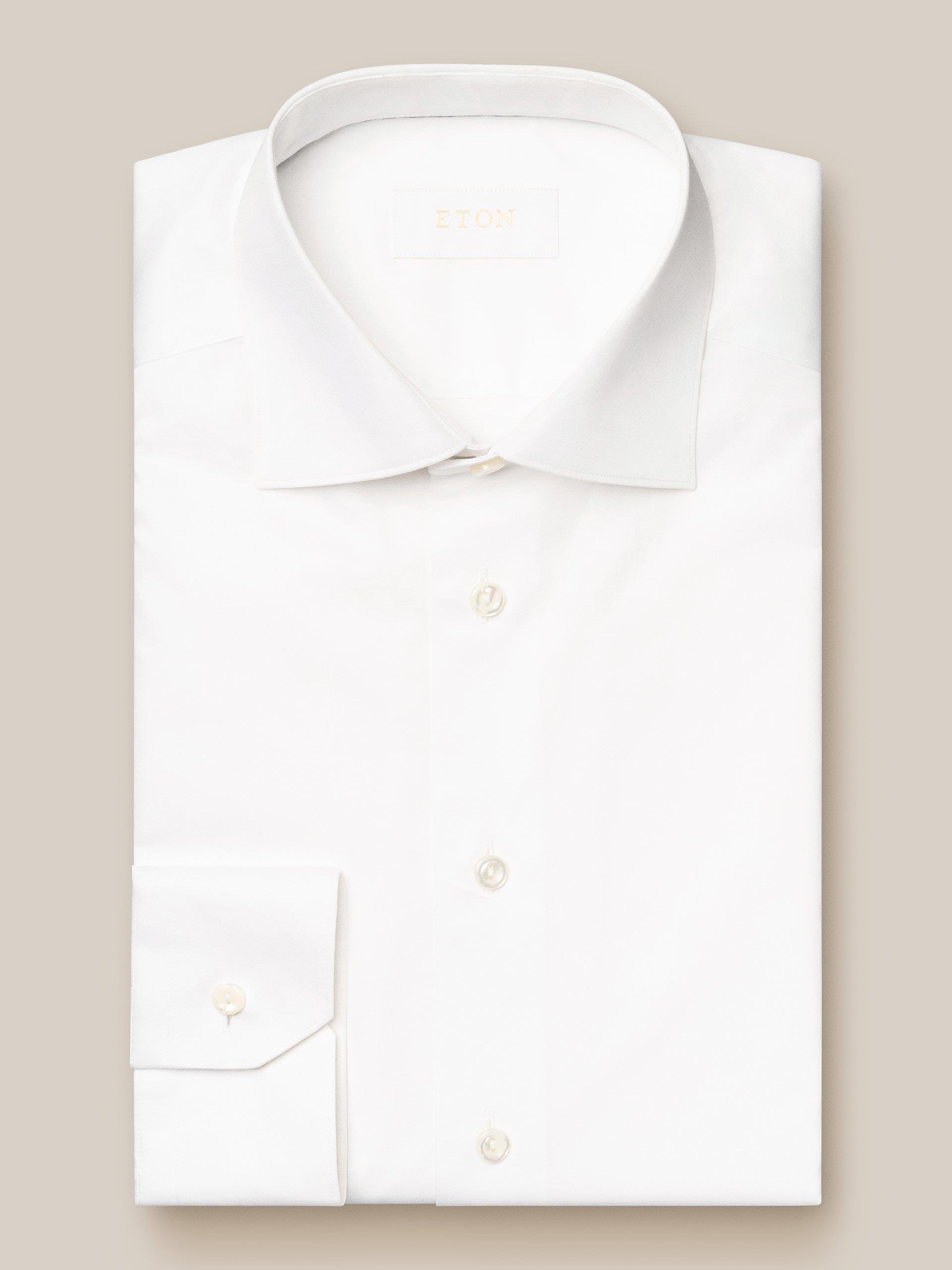 Beyaz Elevated Organik Pamuk Gömlek