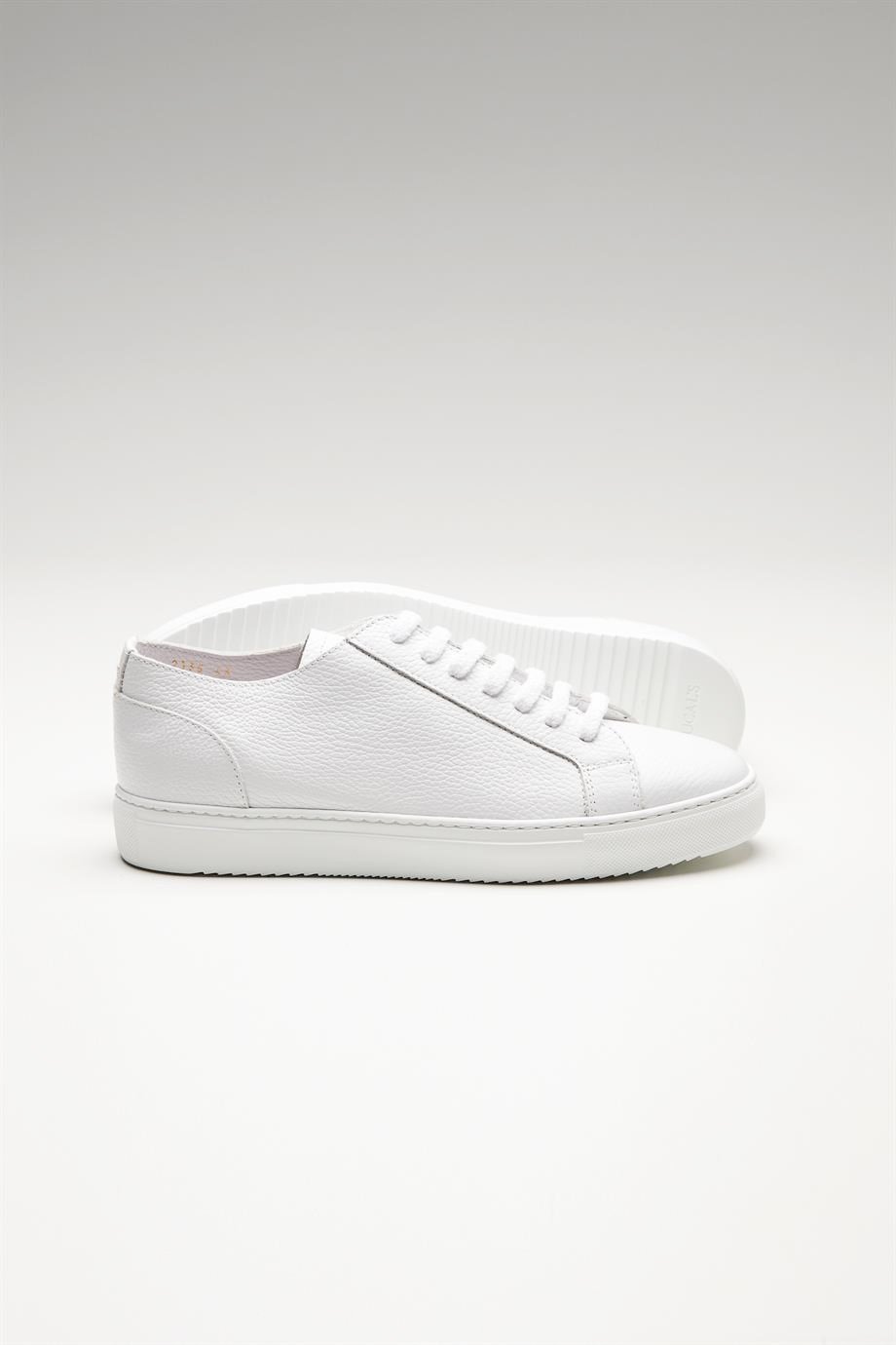 Beyaz Erkek Deri Sneaker