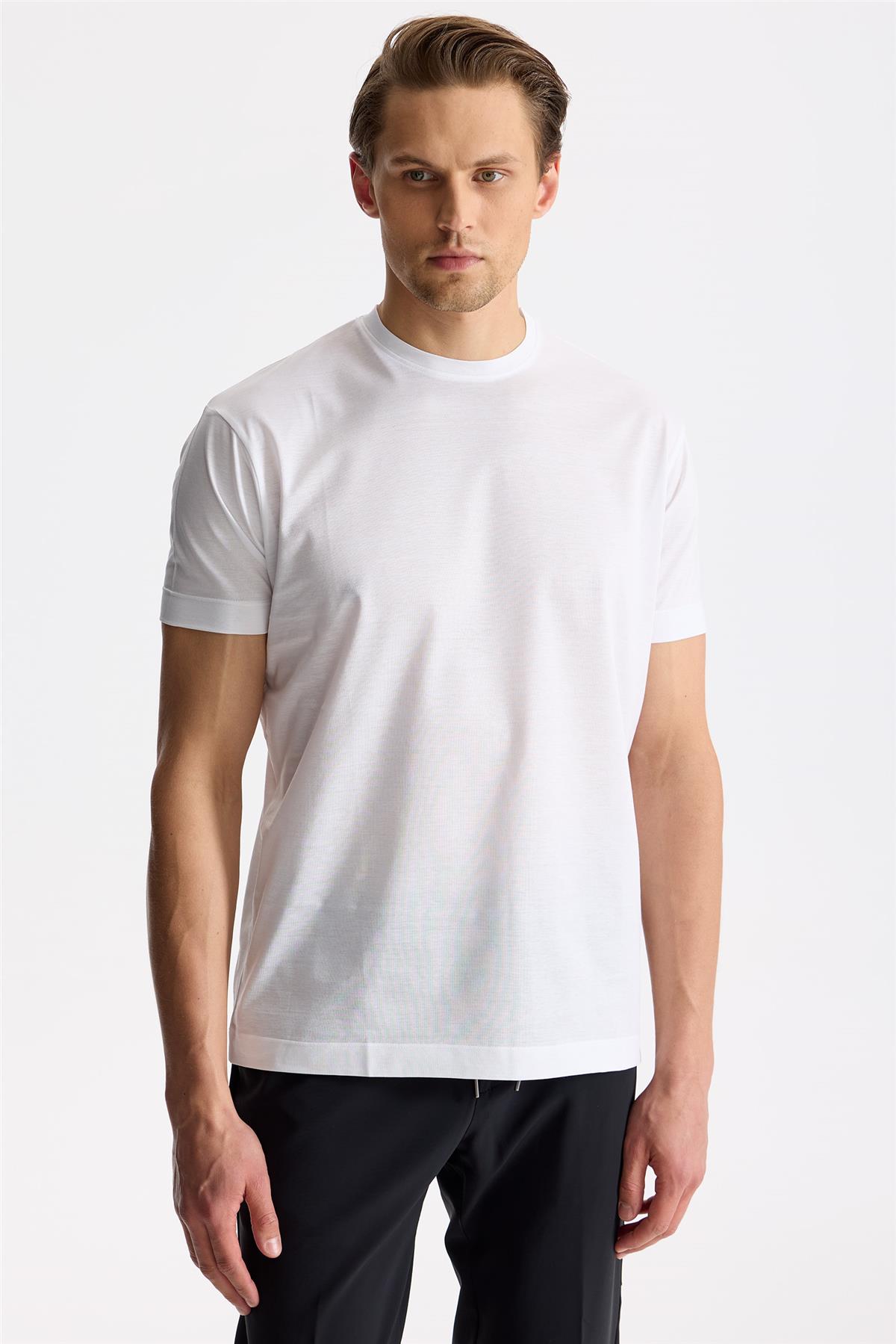 Beyaz Pamuk T-shirt