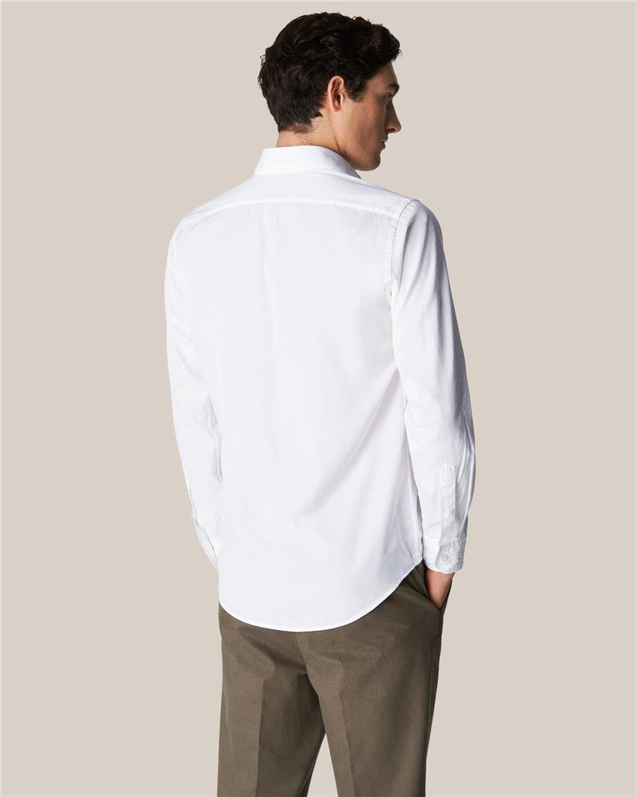 Beyaz Pamuk & Tensel Kumaş Gömlek