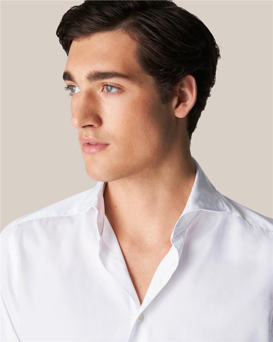 Beyaz Pamuk & Tensel Kumaş Gömlek