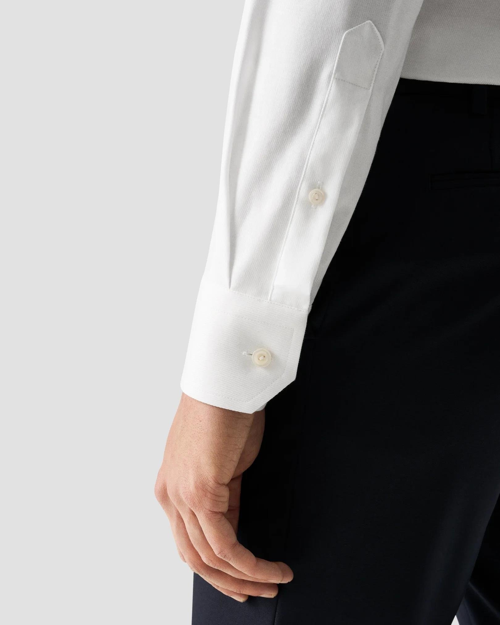 Beyaz Twill Pamuk Gömlek