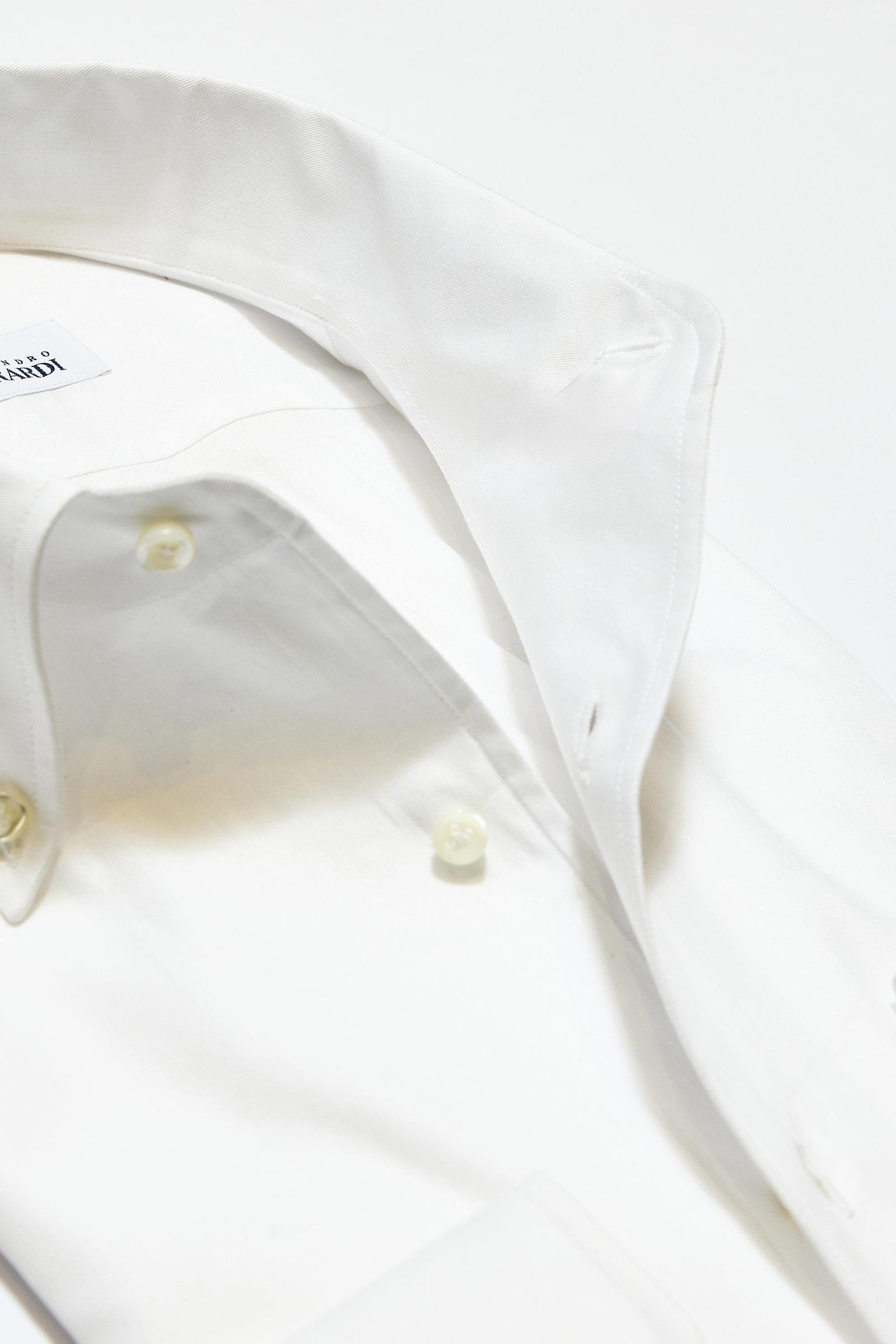 Beyaz Yaka Düğmeli One-Piece Pamuk Gömlek