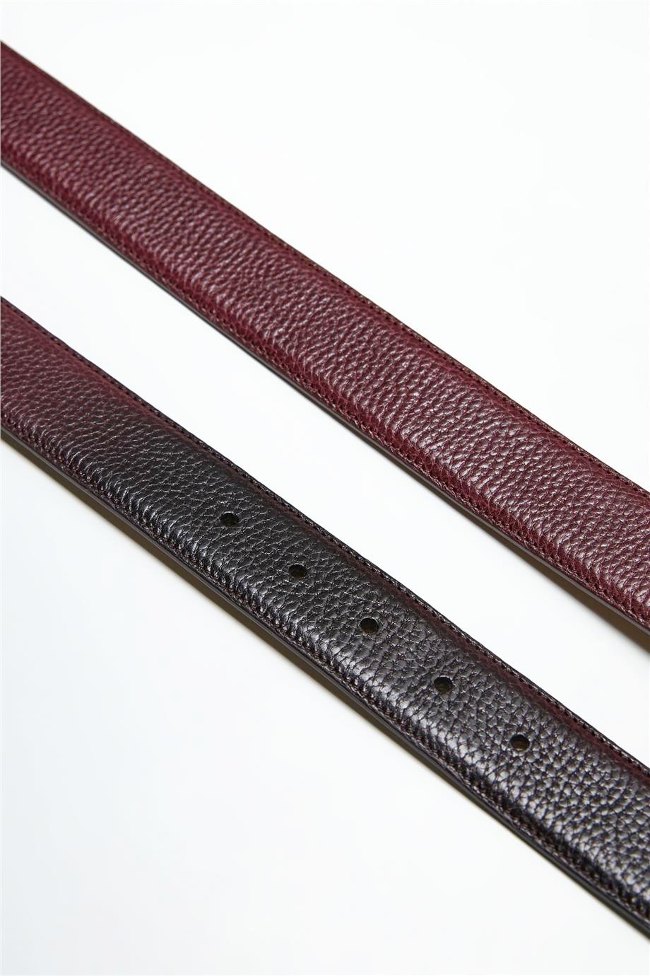 Bordo Deri Erkek Kemer