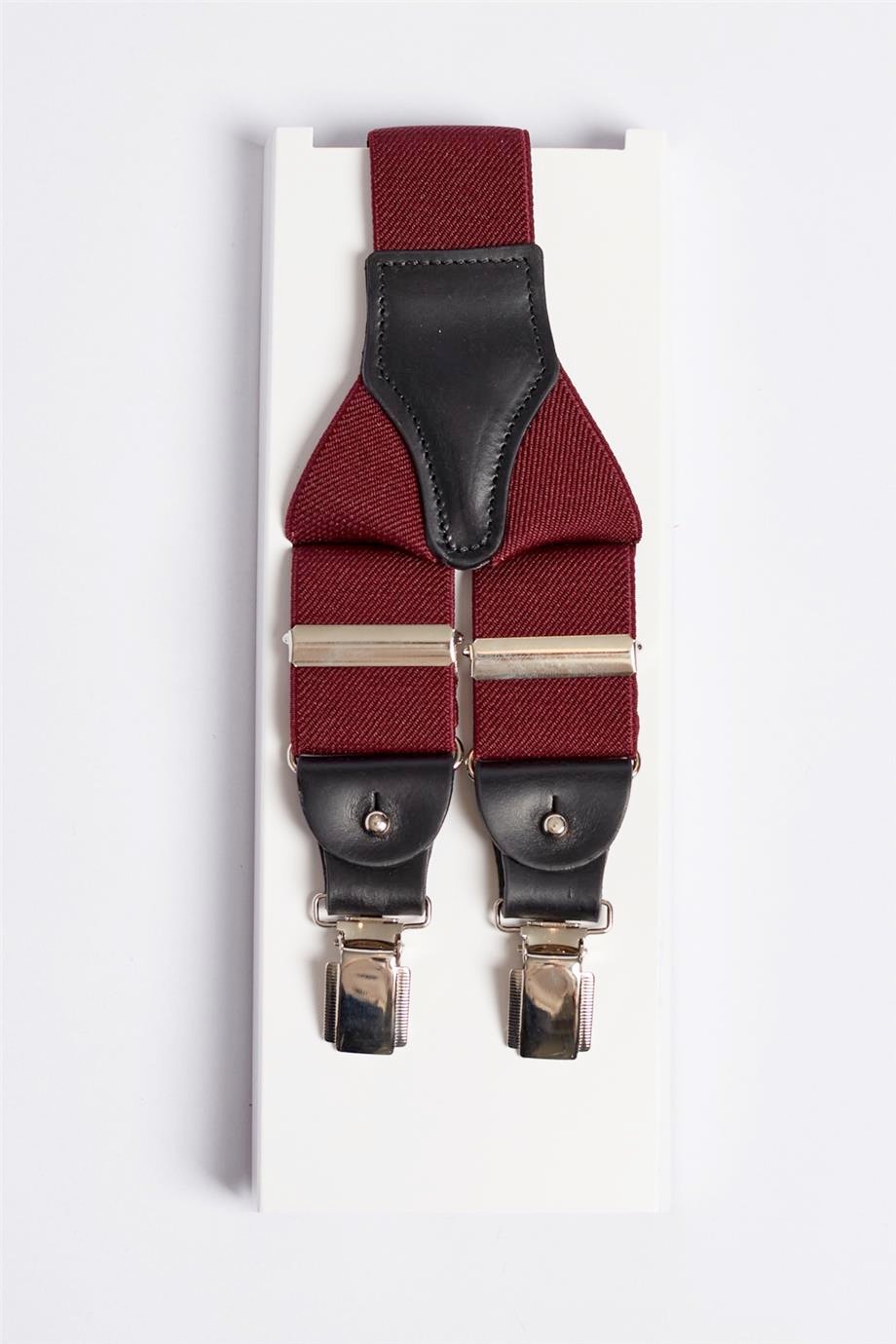 Bordo İpek Pantolon Askısı