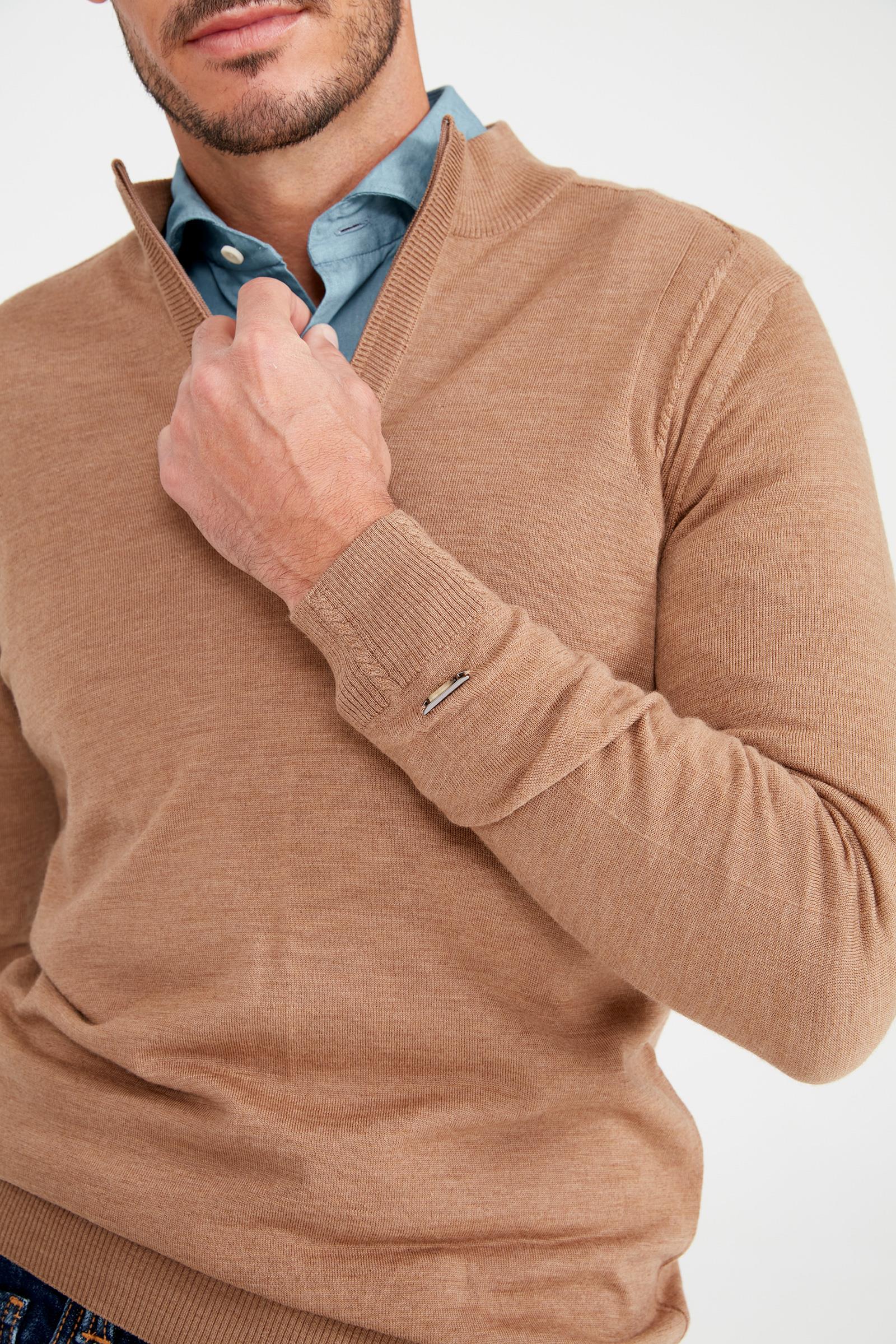 Camel Trio Yaka Yün Triko