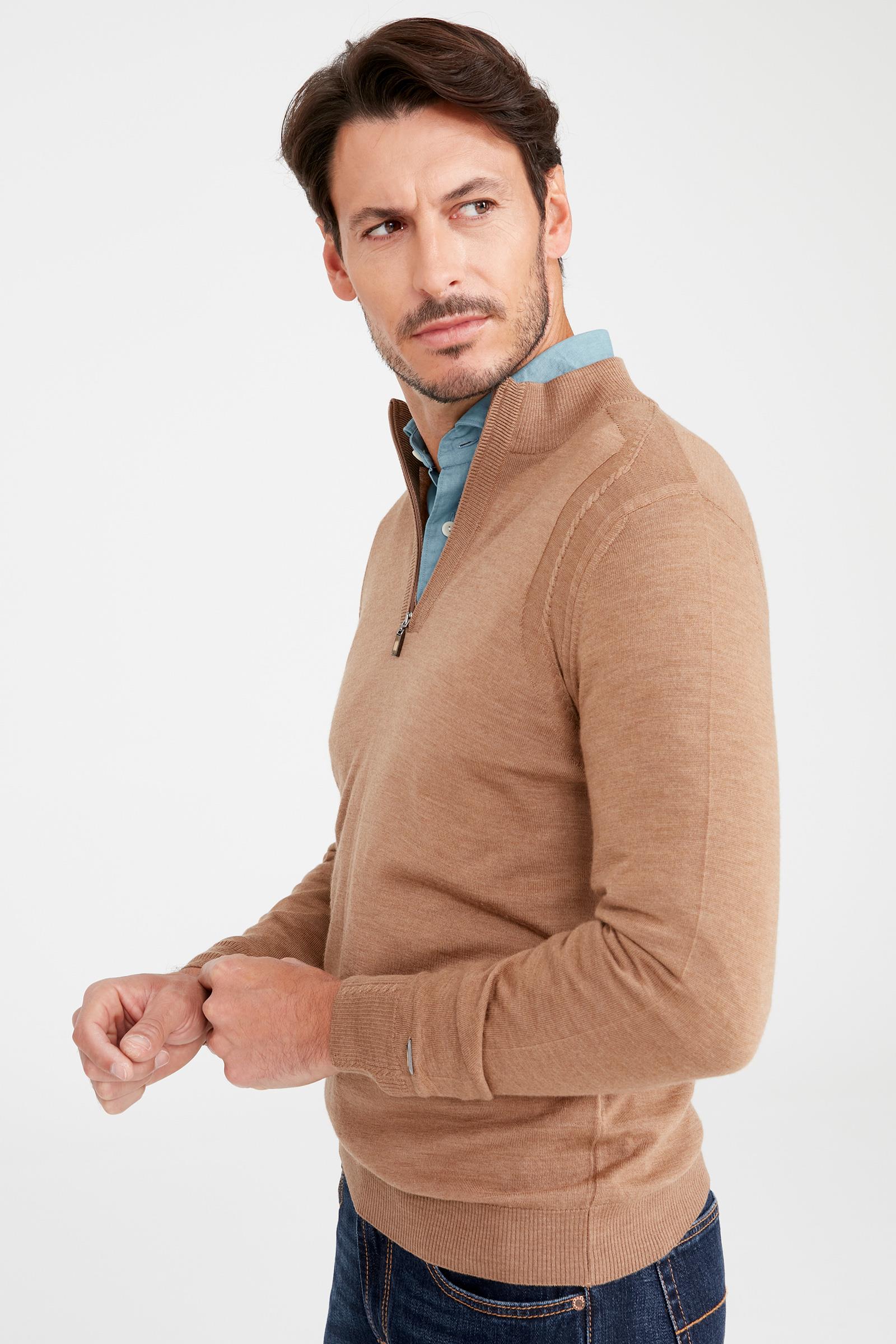 Camel Trio Yaka Yün Triko