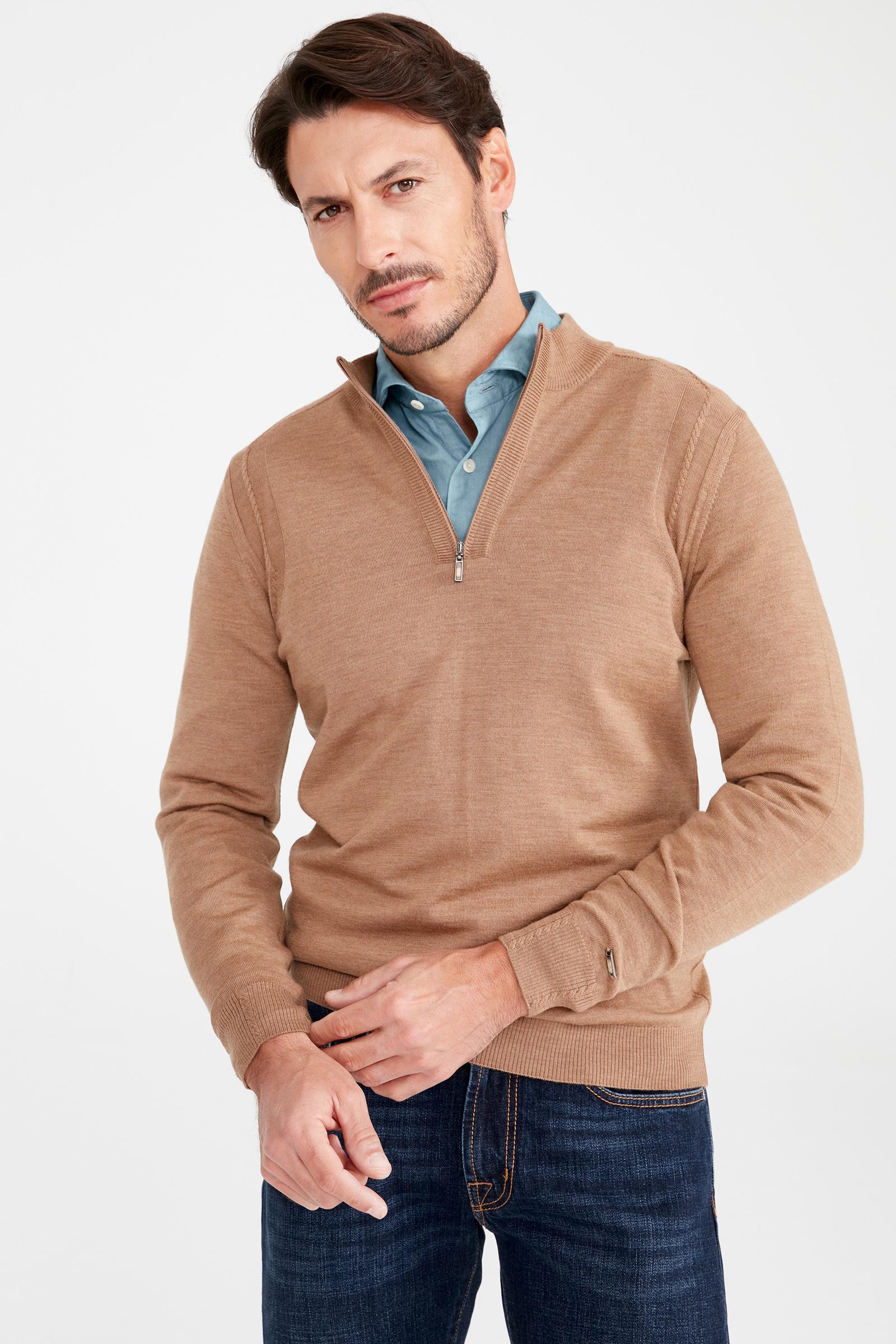 Camel Trio Yaka Yün Triko