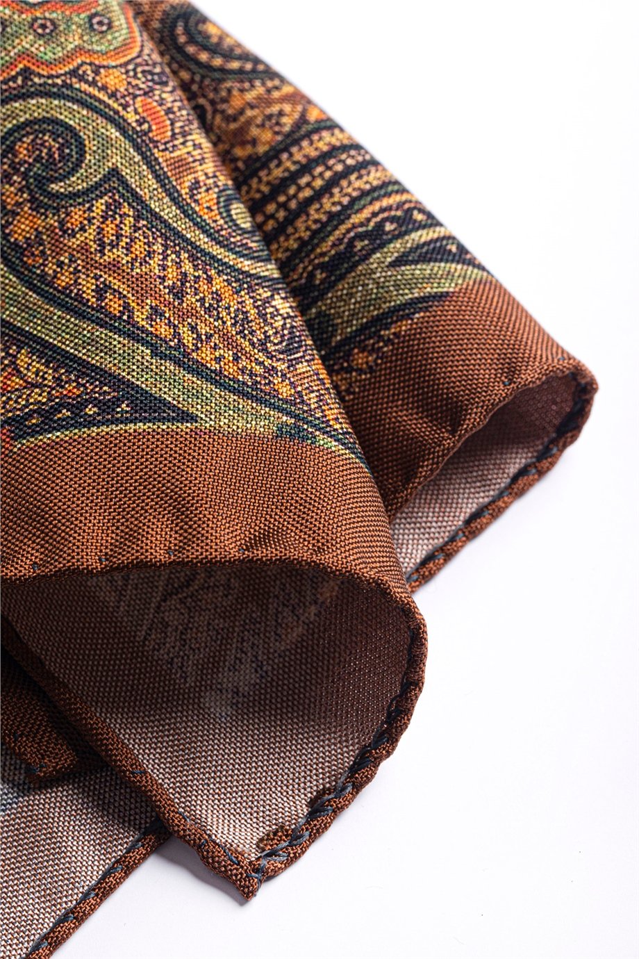 Desenli İpek Cep Mendili