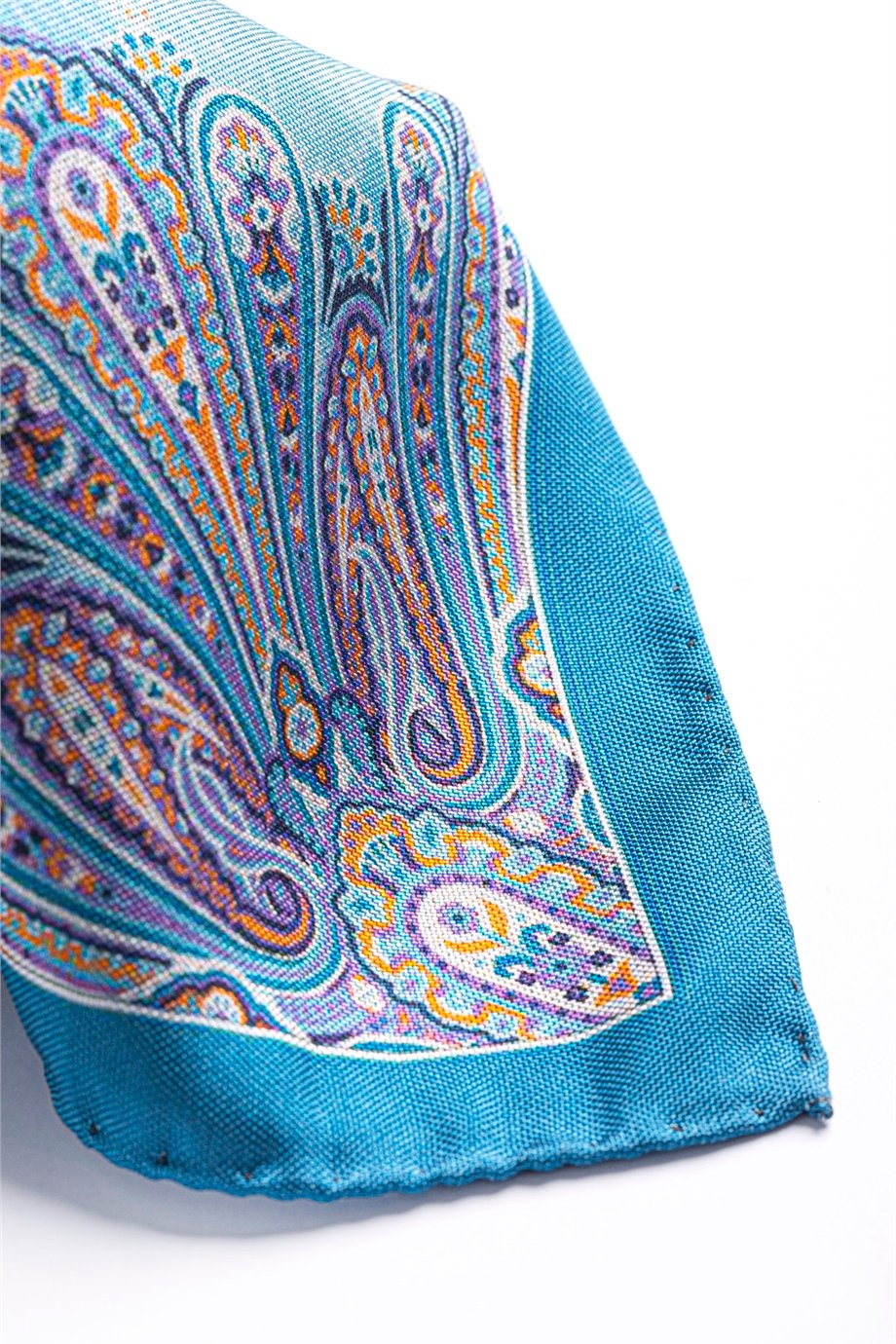 Desenli İpek Cep Mendili