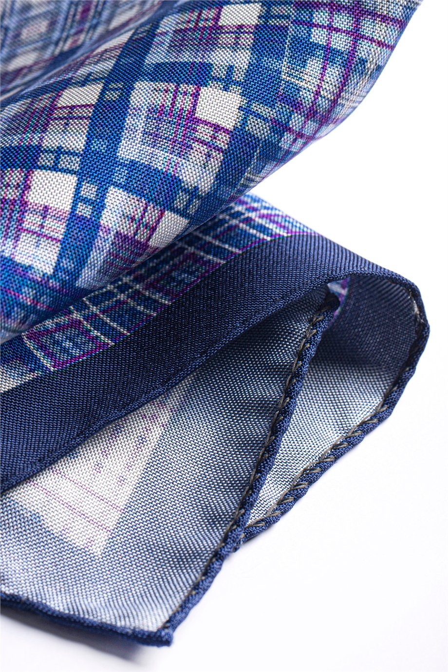 Desenli İpek Cep Mendili