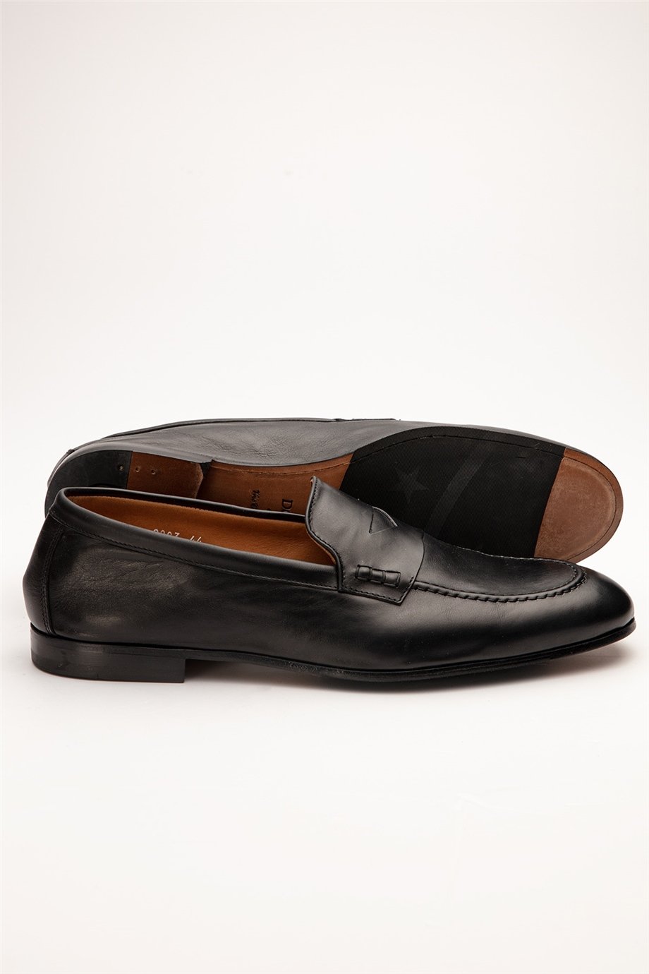 Douca’s Siyah Erkek Deri Loafer