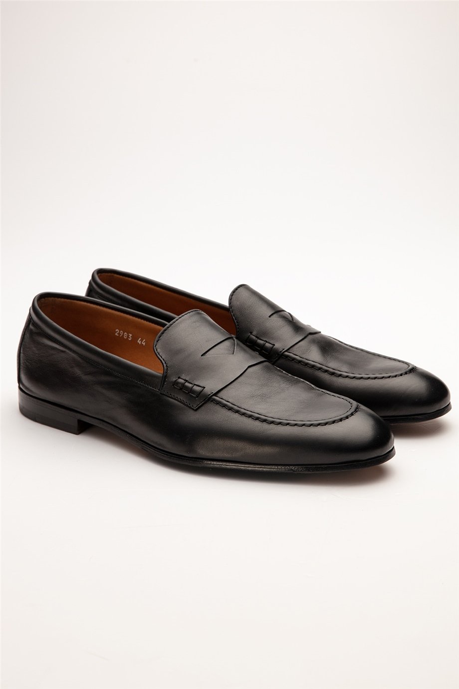 Douca’s Siyah Erkek Deri Loafer