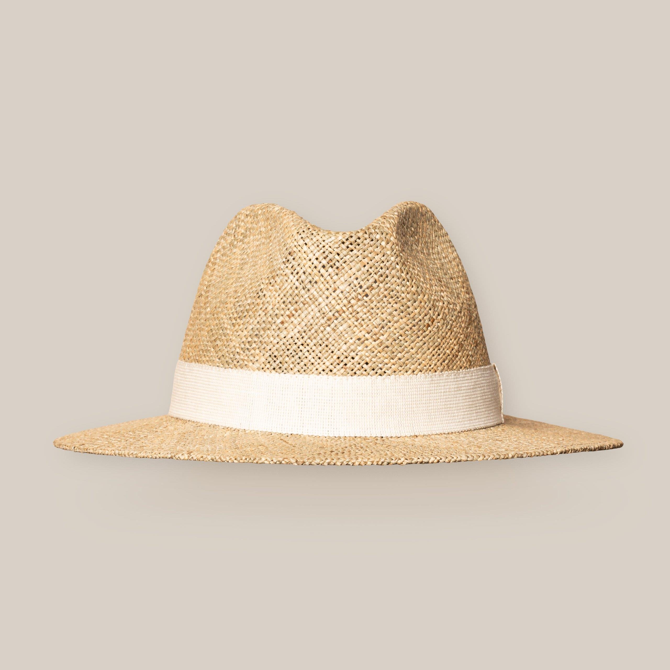 Ekru Hasır Panama Şapka