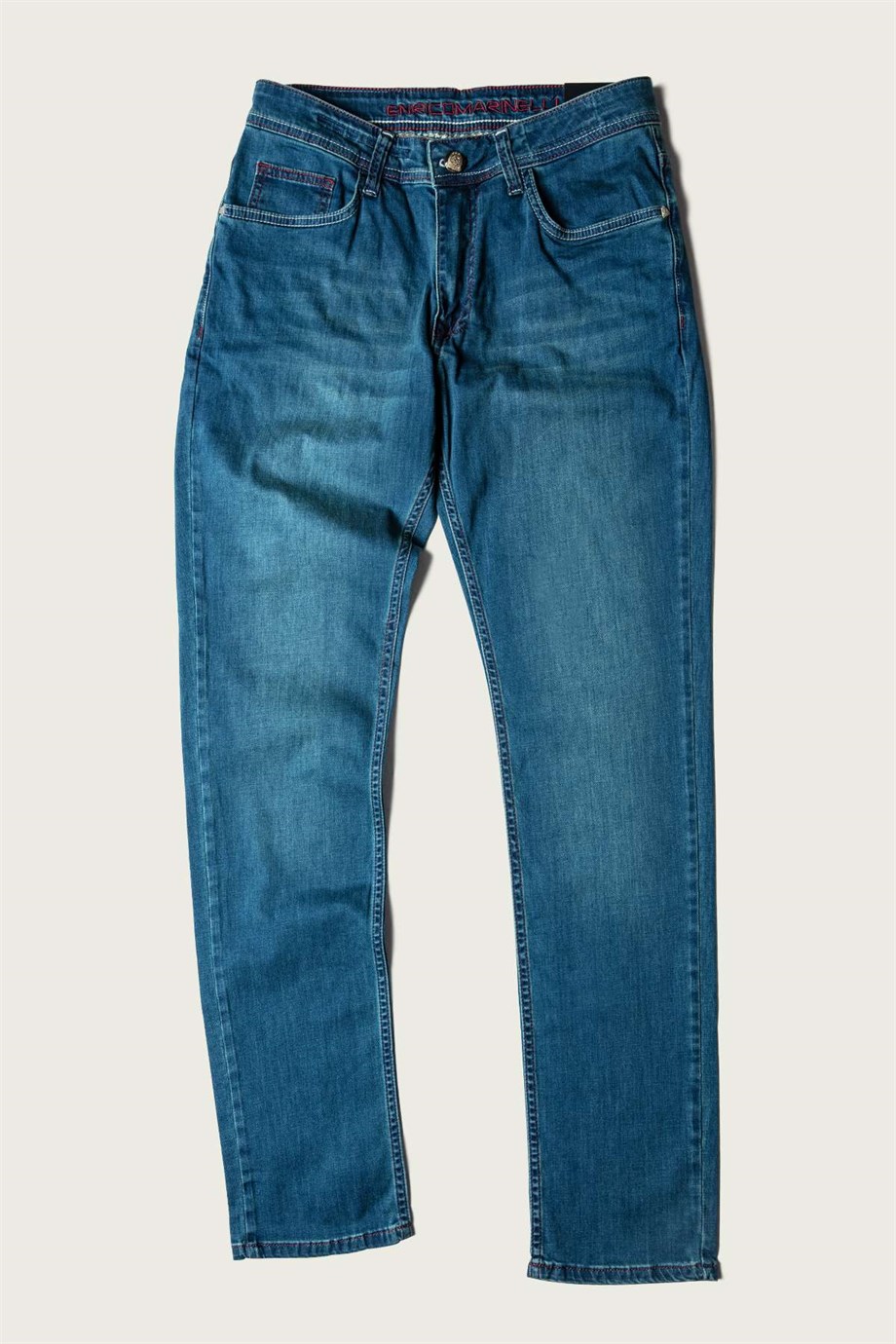 Enrico Marinelli Klasik Taşlama Jean Pantolon