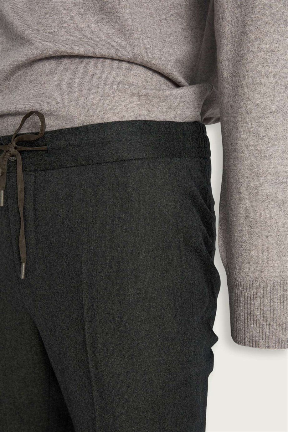 Enrico Marinelli Yeşil Flanel Pantolon