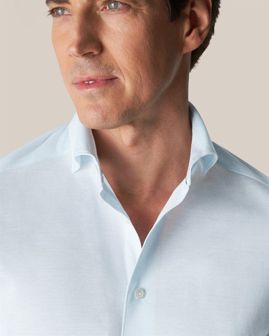 Eton Mint Green Pique Men's Shirt