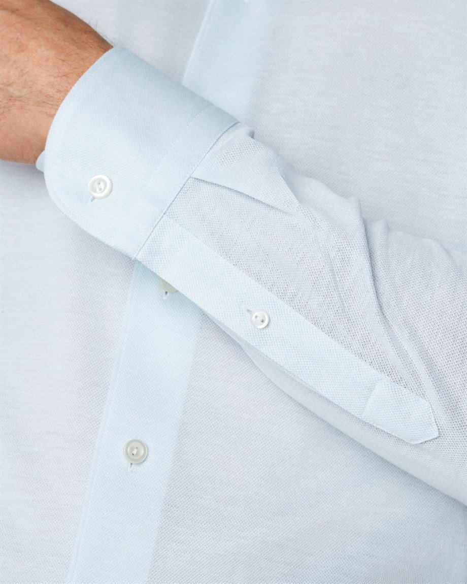 Eton Mint Green Pique Men's Shirt