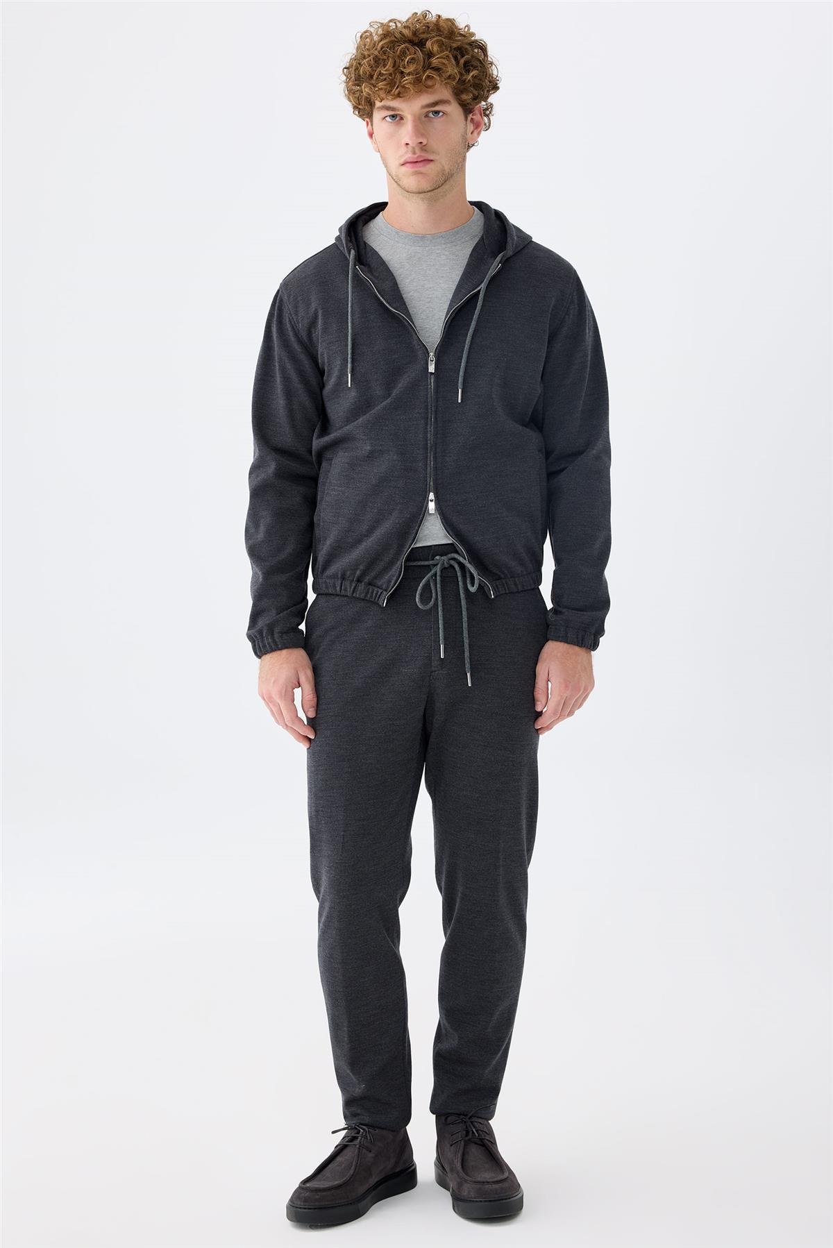 Füme Yün Teknik Takım Elbise 