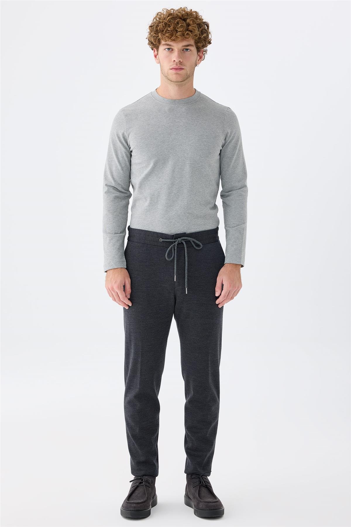 Füme Yün Teknik Takım Elbise 