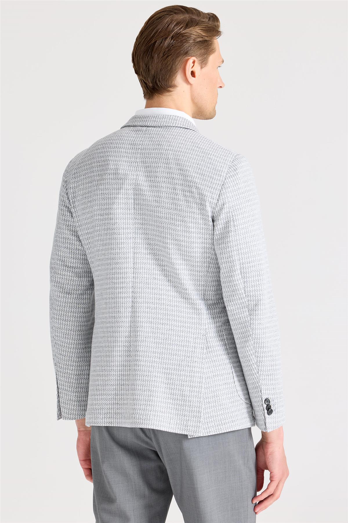 Gri Desenli Pamuk Ceket