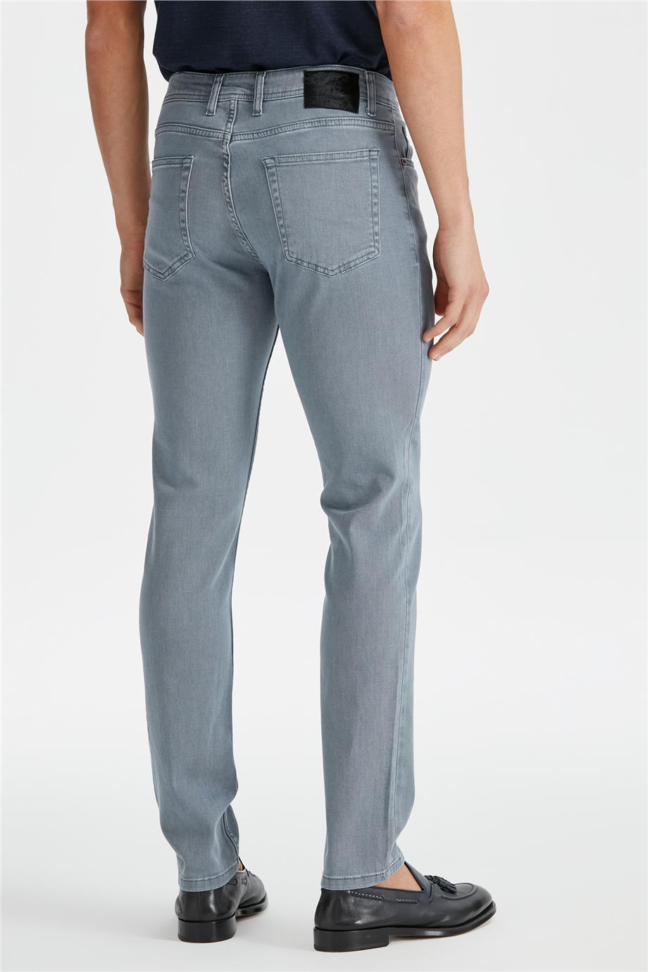 Gri Erkek Denim Pantolon