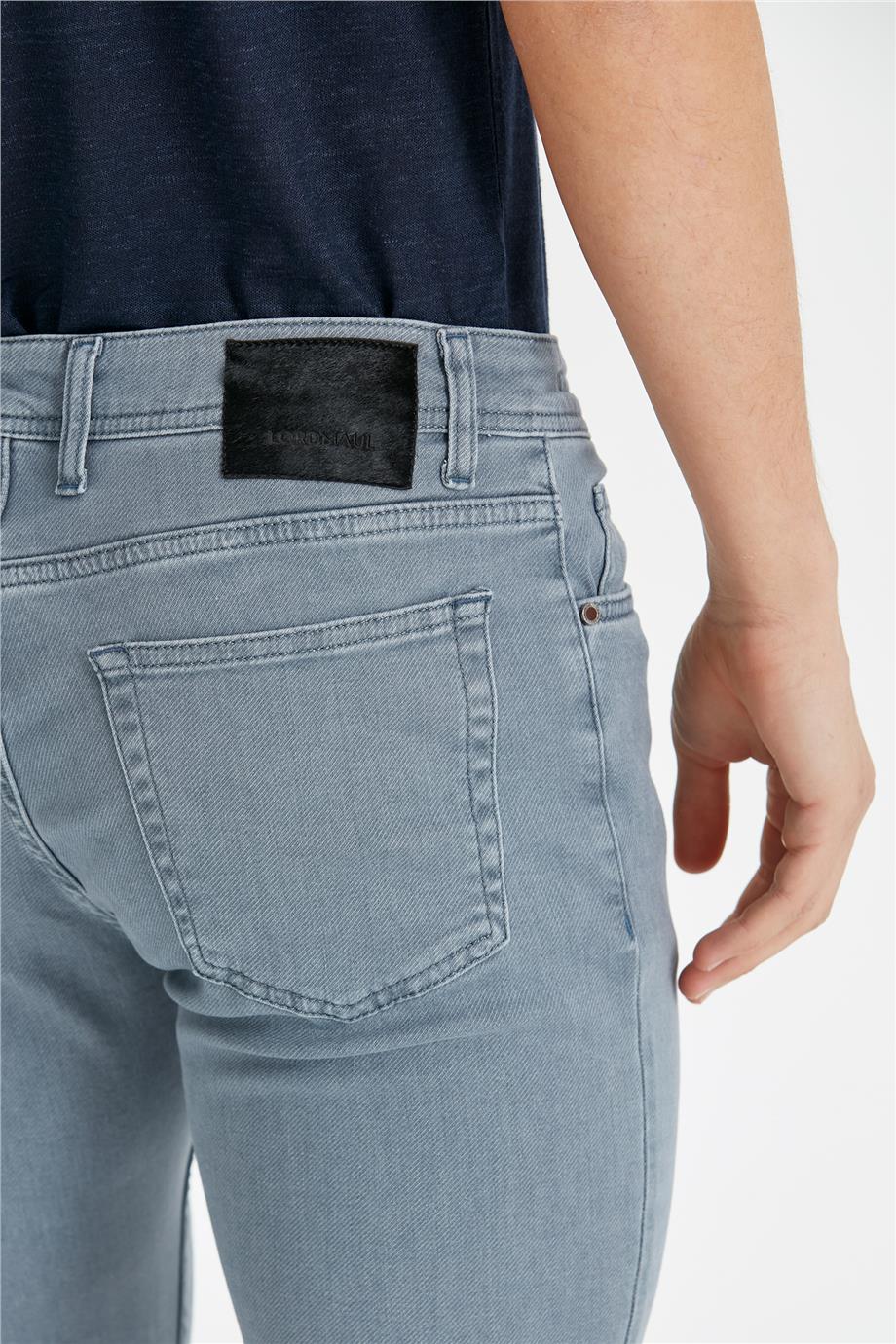 Gri Erkek Denim Pantolon