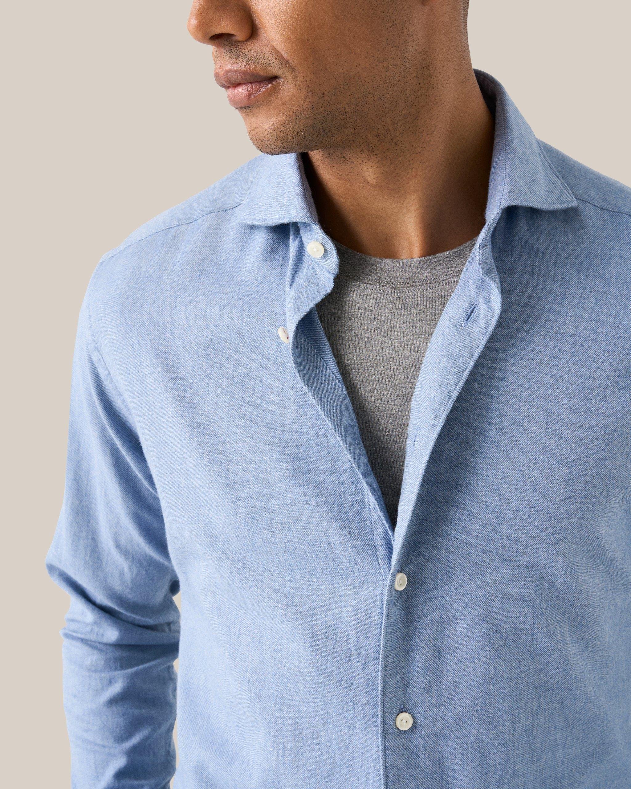 Gri Filo Di Scozia Pamuk T-Shirt