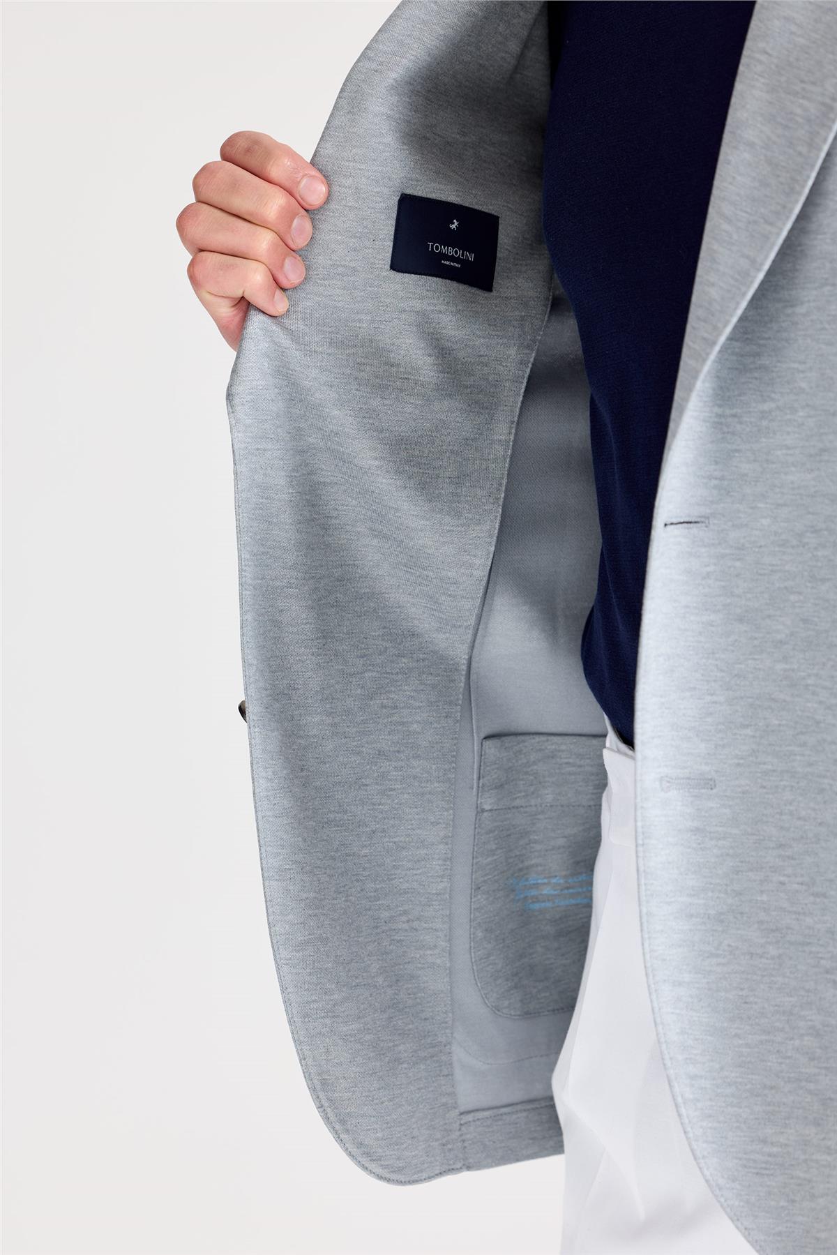 Gri İpek Pamuk Ceket