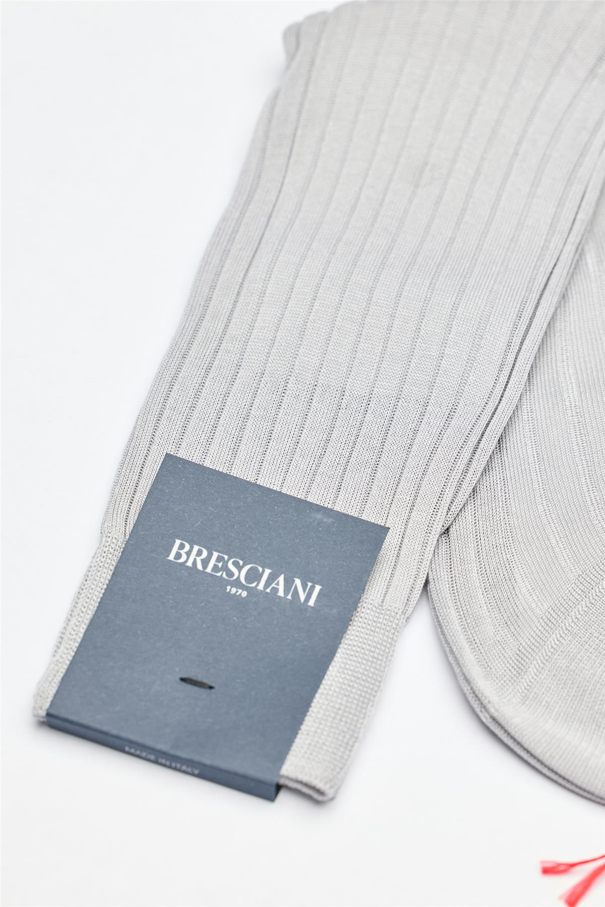 Gri Merserize Pamuk Çorap