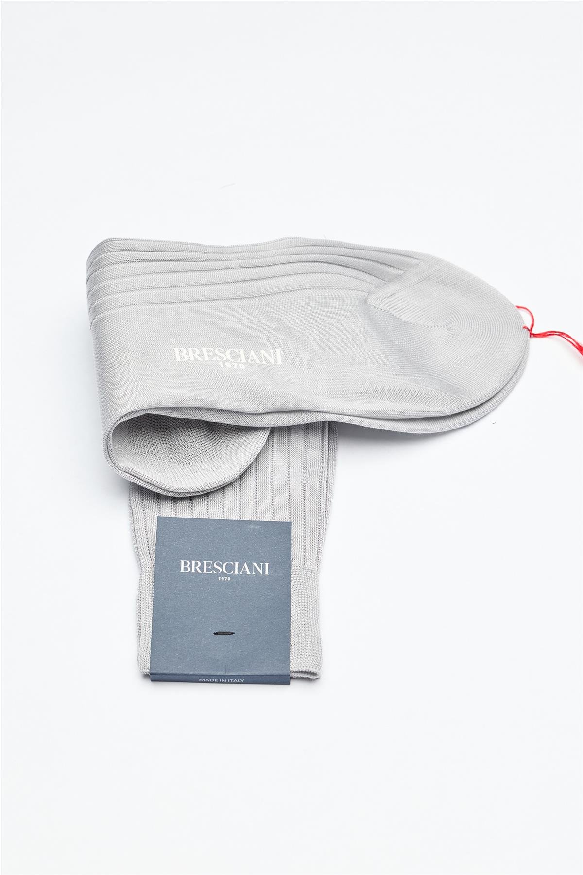 Gri Merserize Pamuk Çorap