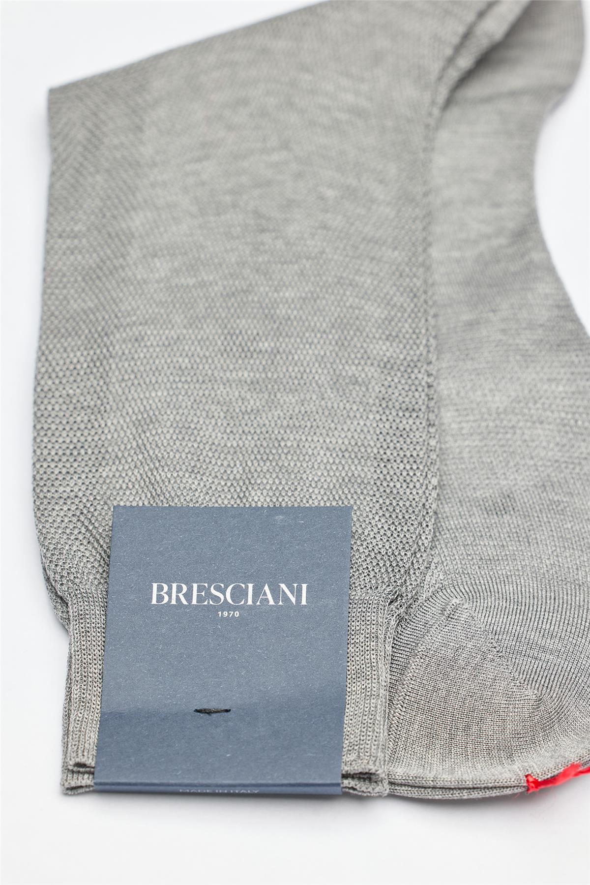 Gri Merserize Pamuk Çorap