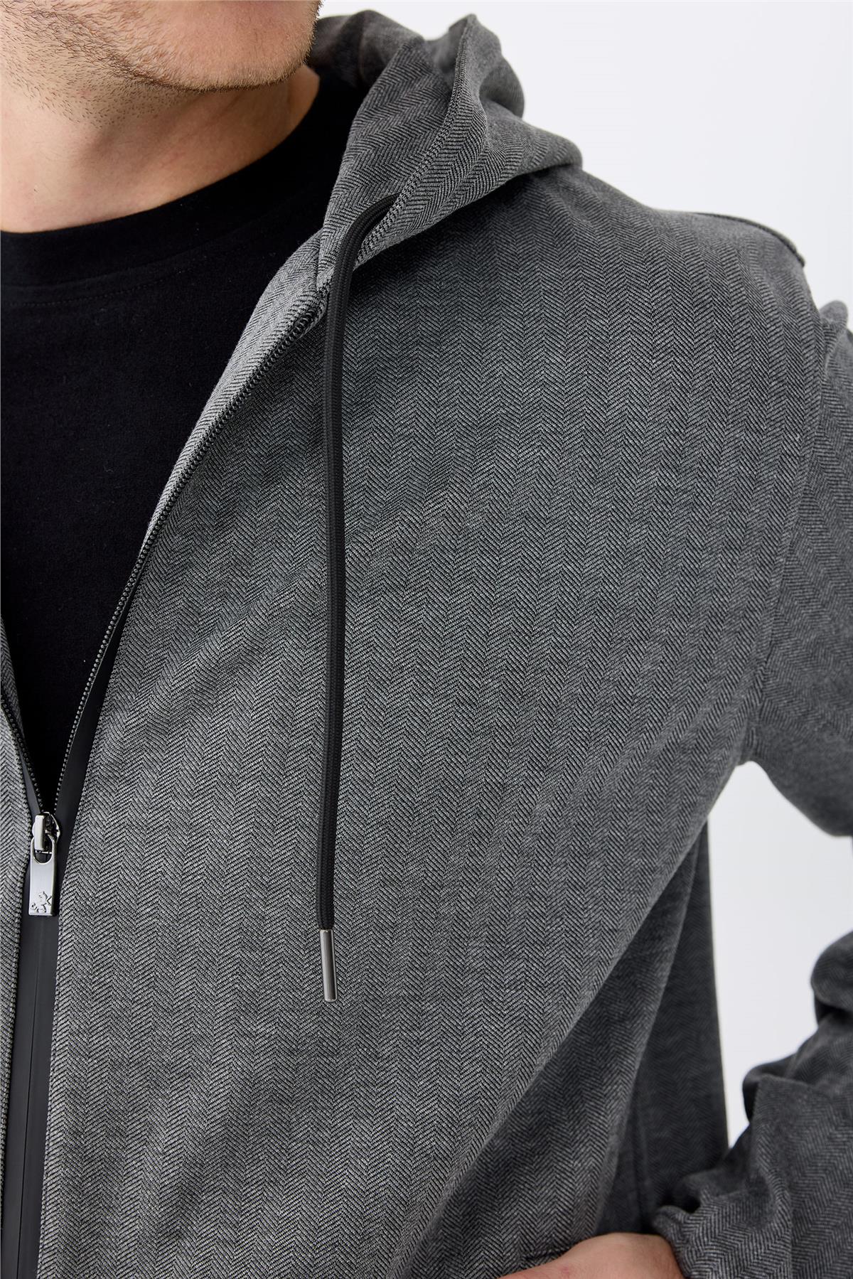 Gri Running Spor Takım Elbise 