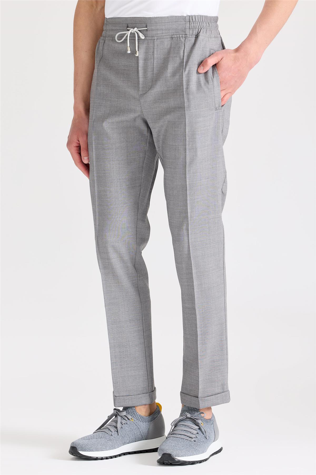 Gri Yün Spor Pantolon