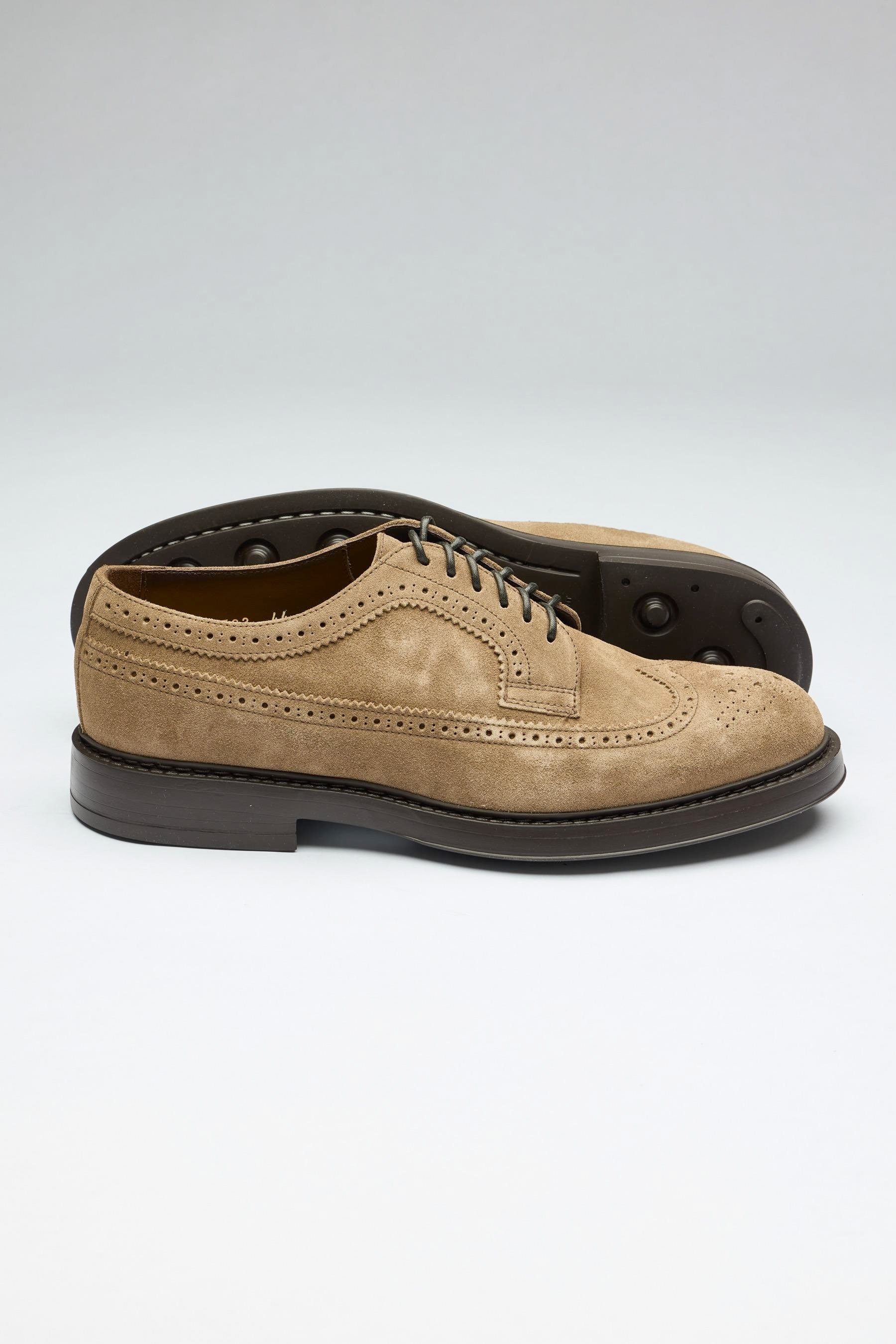 Kahverengi Bağcıklı Derby Süet Ayakkabı