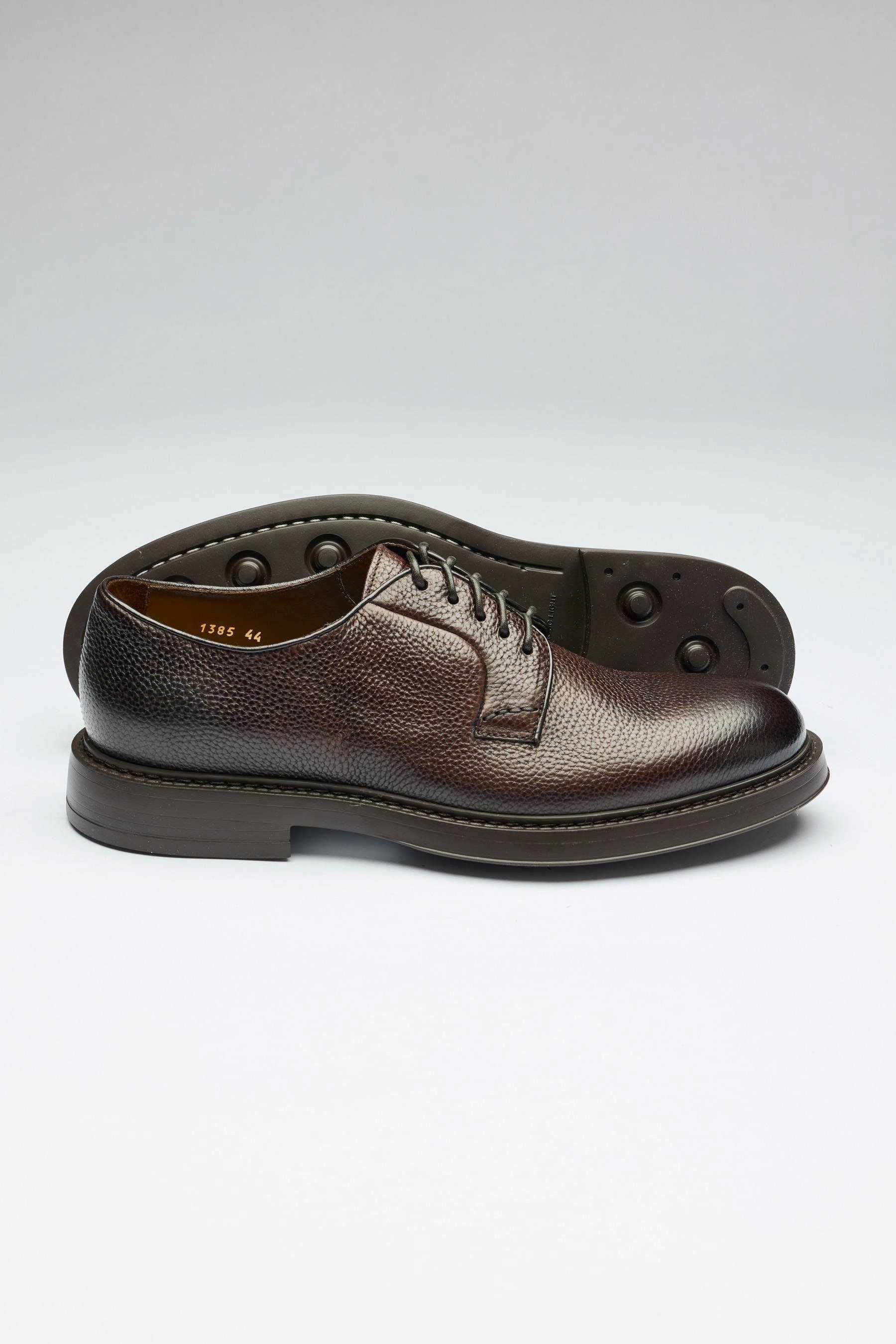 Kahverengi Bağcıklı Deri Ayakkabı