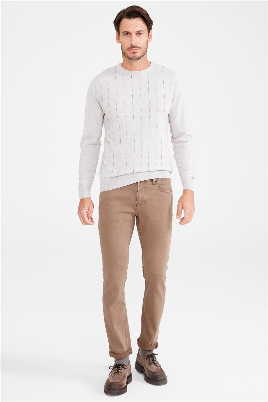 Kahverengi Denim Pantolon