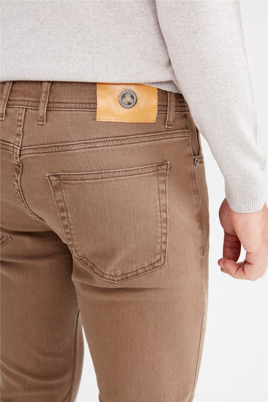 Kahverengi Denim Pantolon