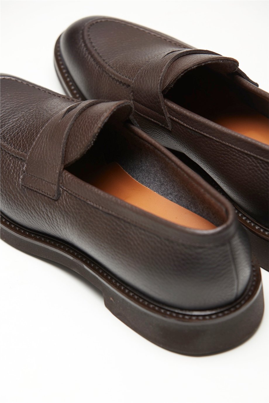 Kahverengi Makosen Erkek Deri Ayakkabı