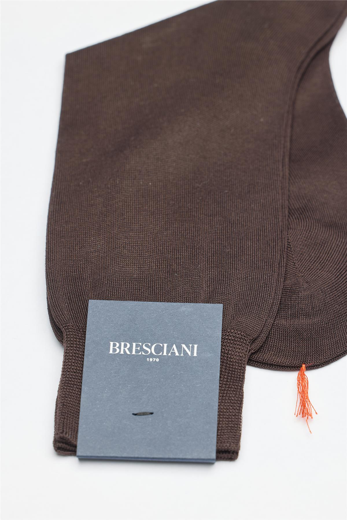 Kahverengi Merserize Pamuk Çorap