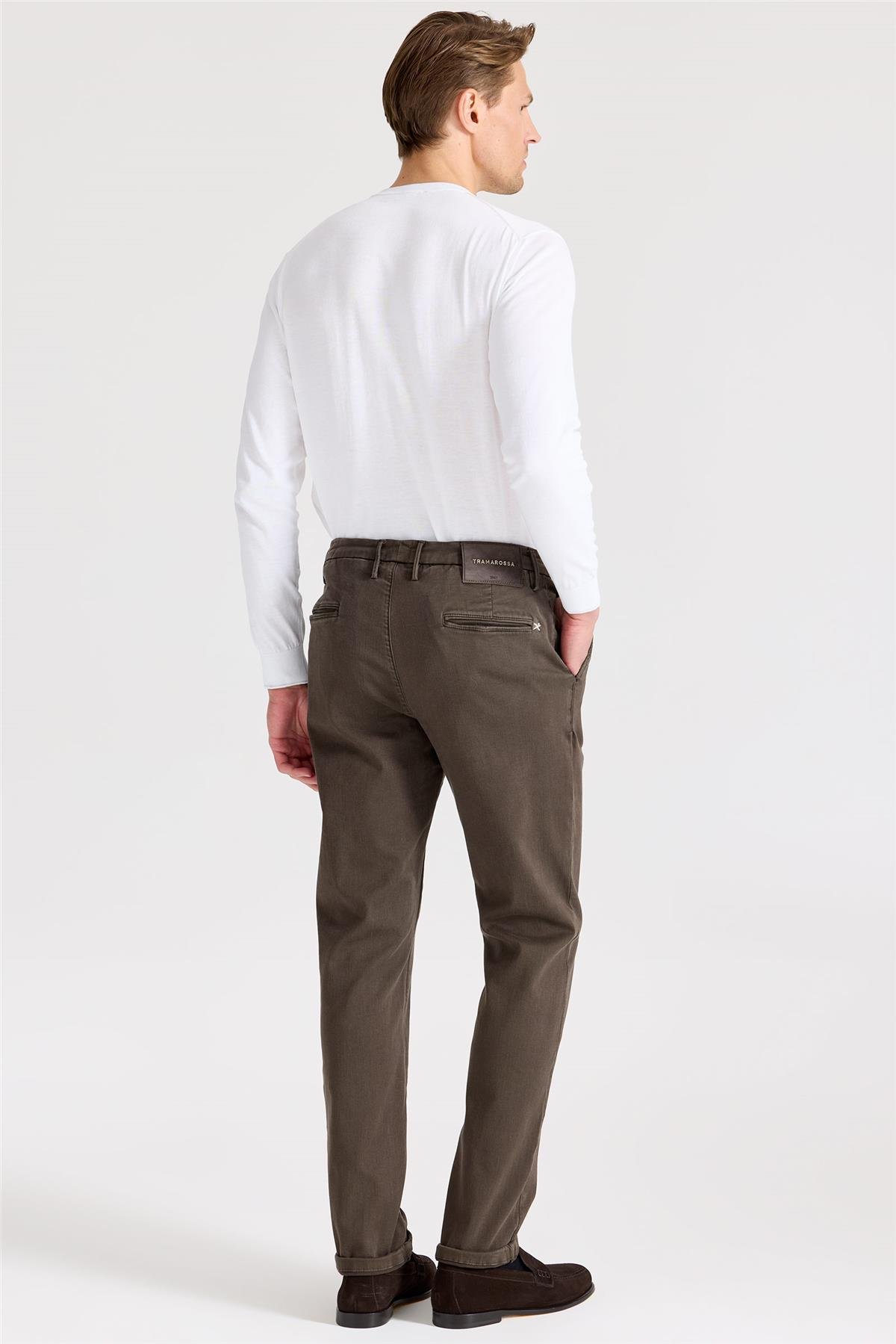 Kahverengi Pamuk Chino Pantolon