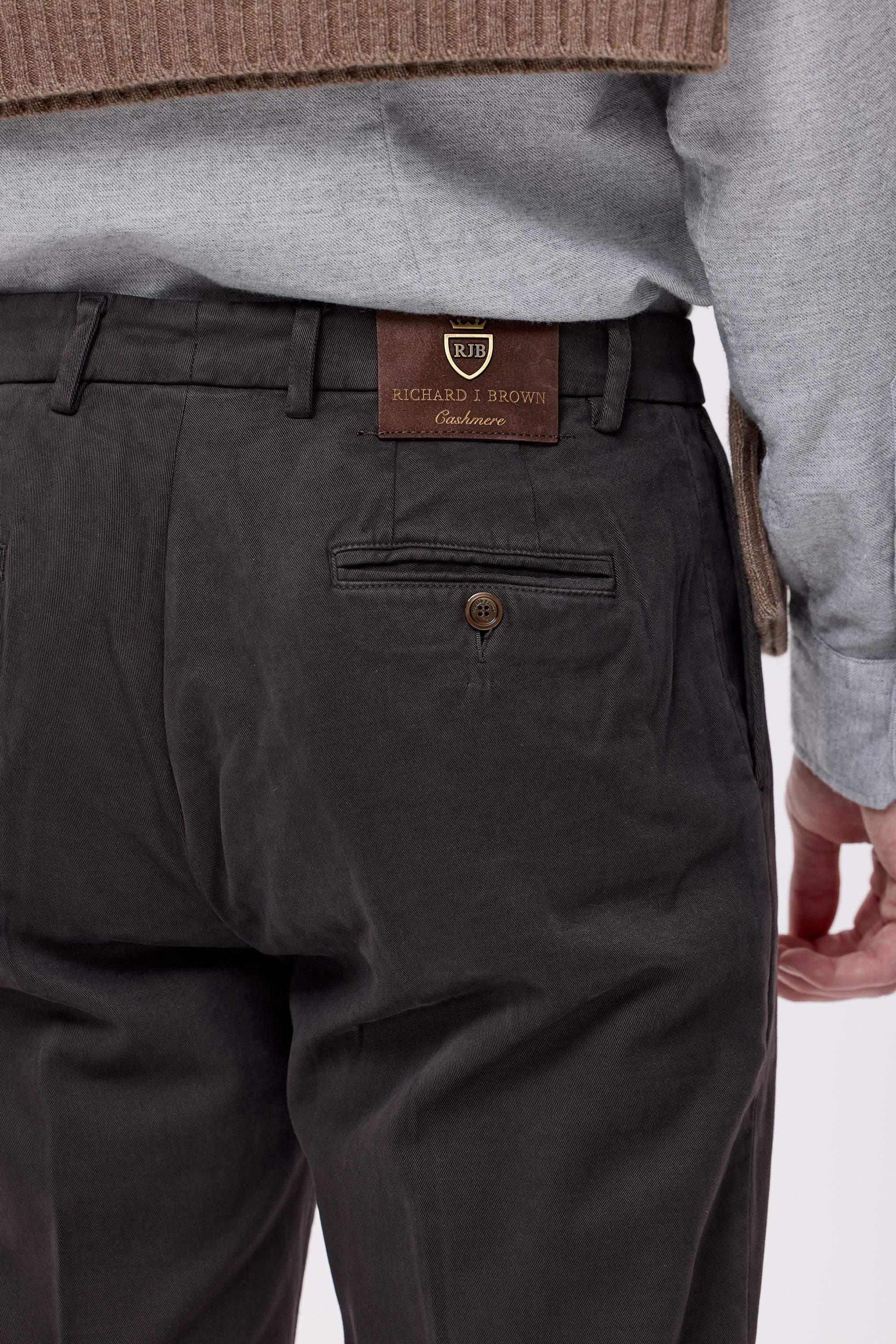 Kahverengi Pamuk Kaşmir Chino Pantolon